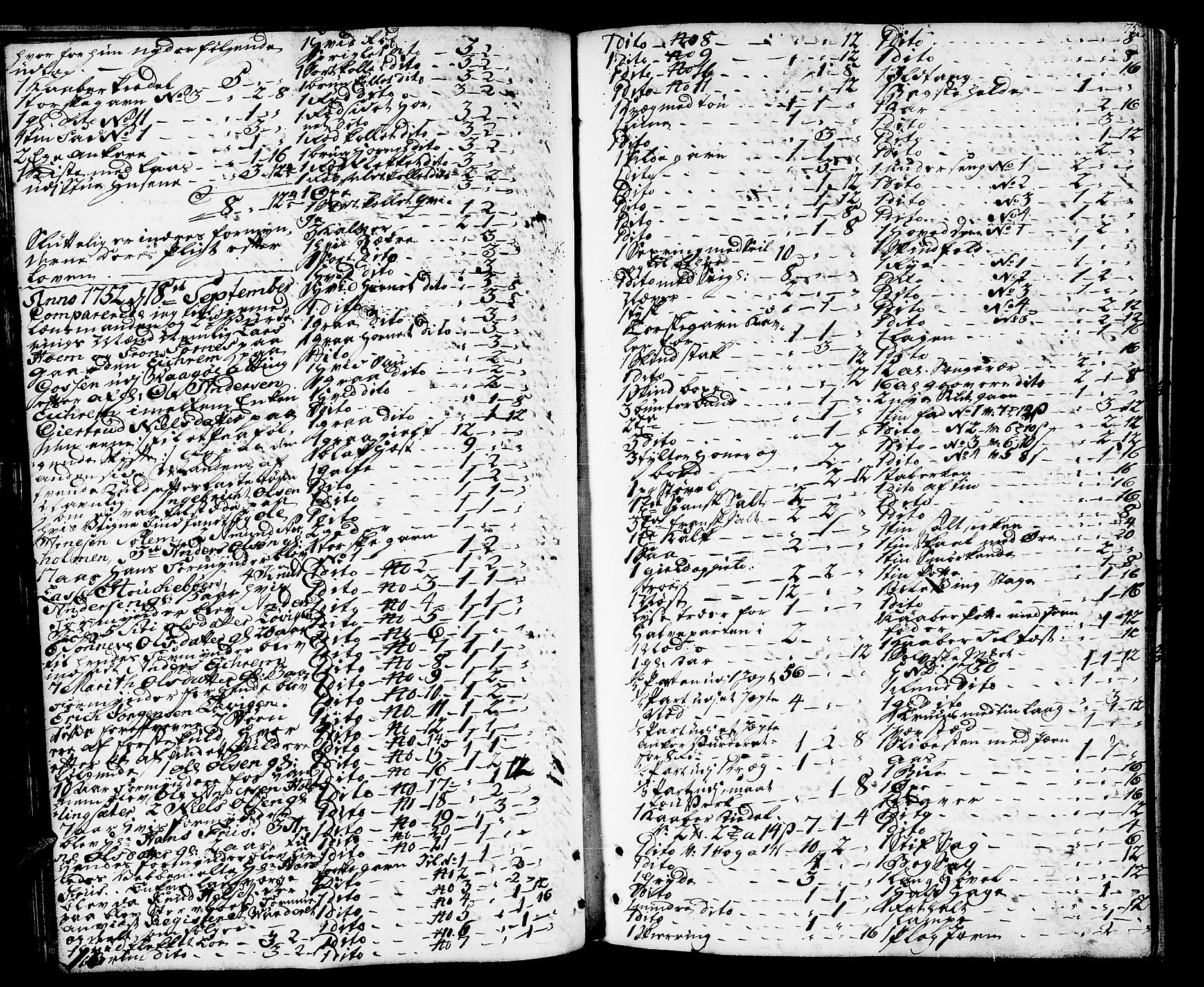 Romsdal sorenskriveri, SAT/A-4149/1/3/3A/L0008: Skifteprotokoll, 1752-1761, s. 74b-75a
