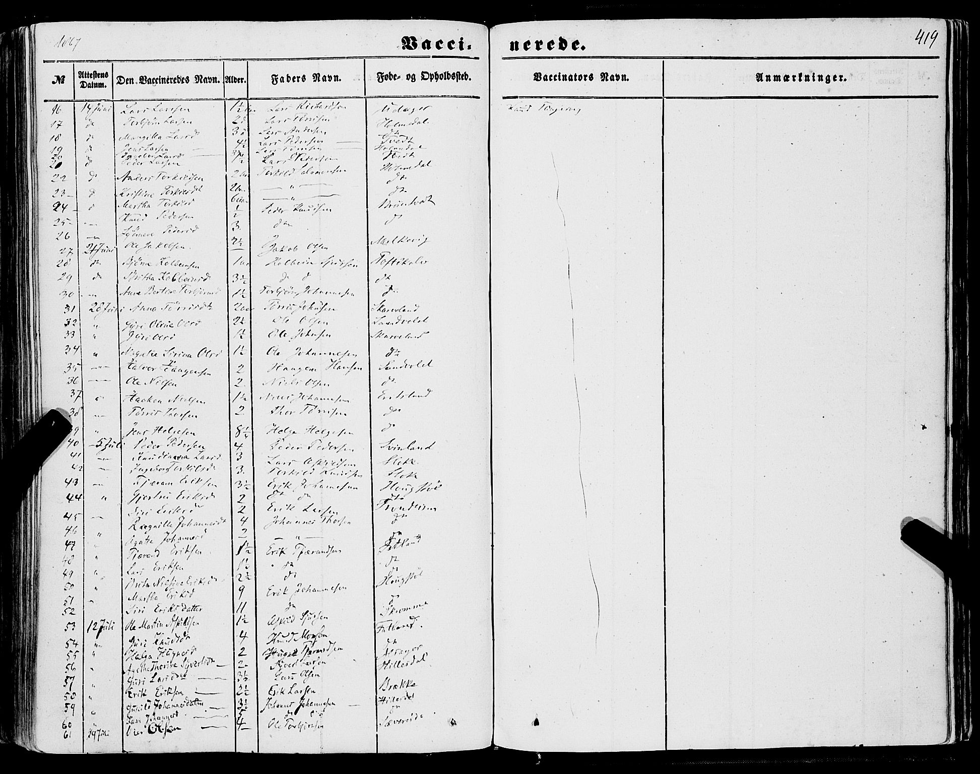 Skånevik sokneprestembete, AV/SAB-A-77801/H/Haa: Ministerialbok nr. A 5II, 1848-1869, s. 419