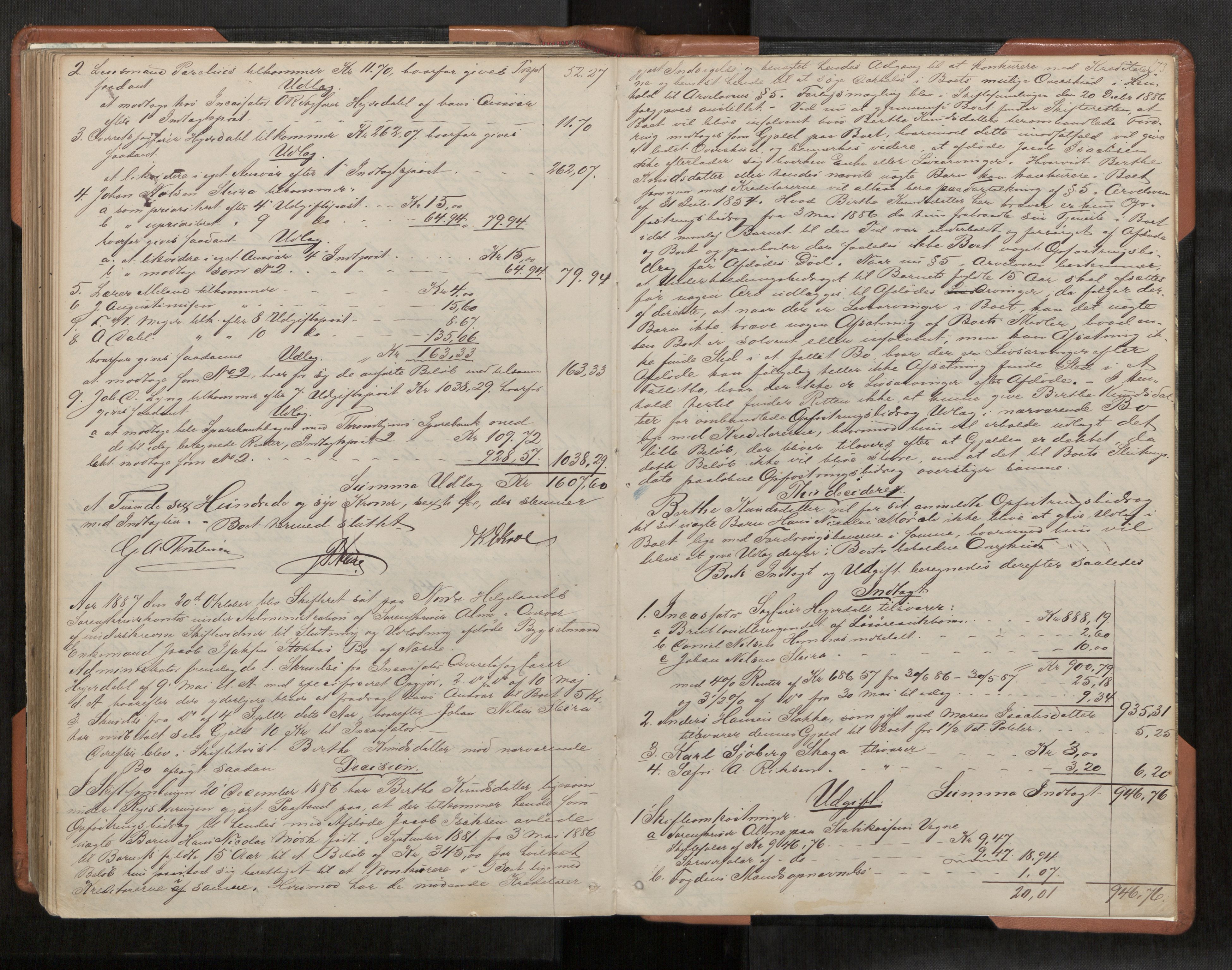 Rana sorenskriveri , AV/SAT-A-1108/1/3/3A/L0004: Skifteslutningsprotokoll, 1881-1887, s. 173