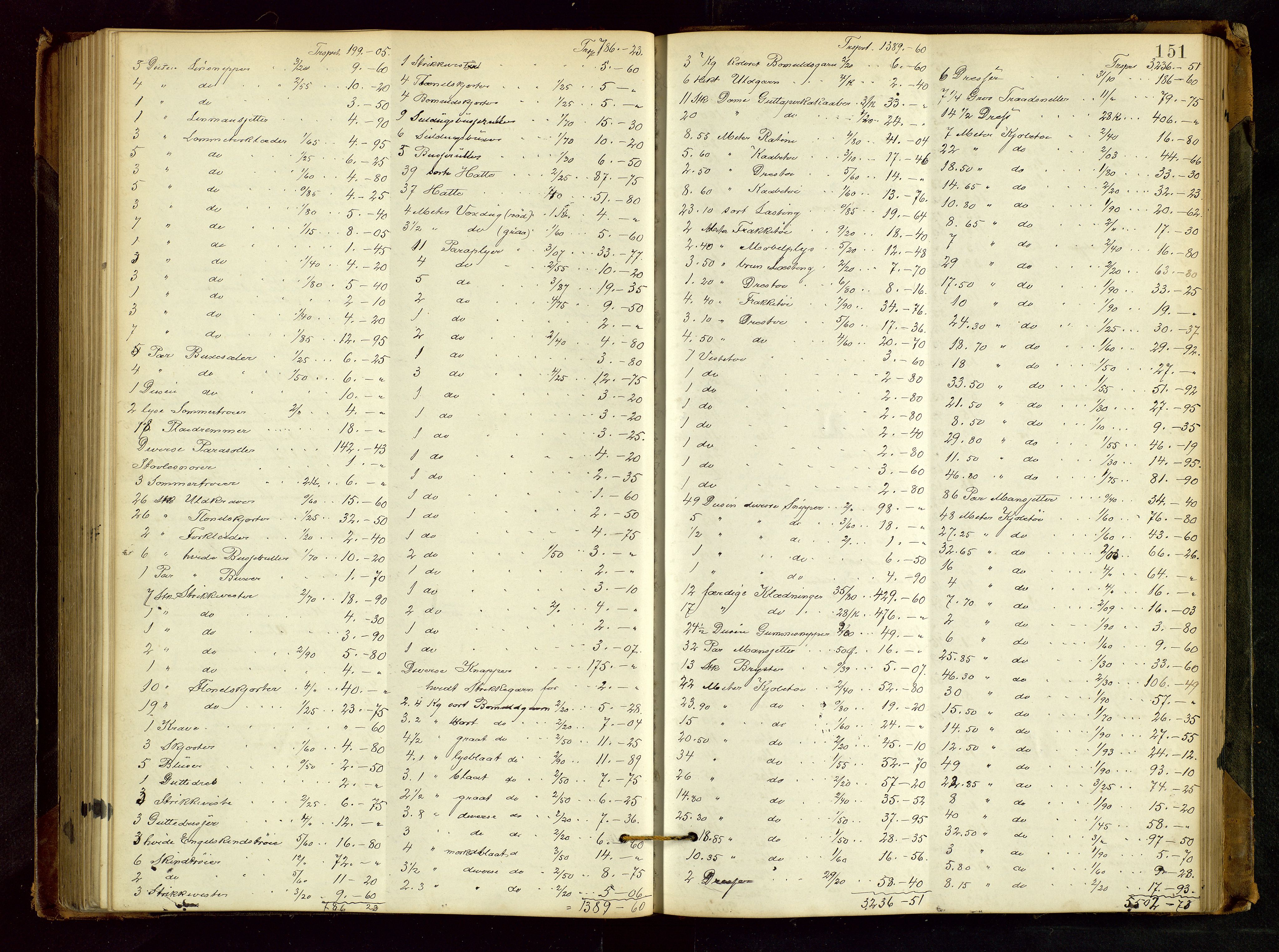 Haugesund tingrett, AV/SAST-A-101415/01/IV/IVB/L0002: Skifteregistreringsprotokoll, med register, 1879-1898, s. 150b-151a