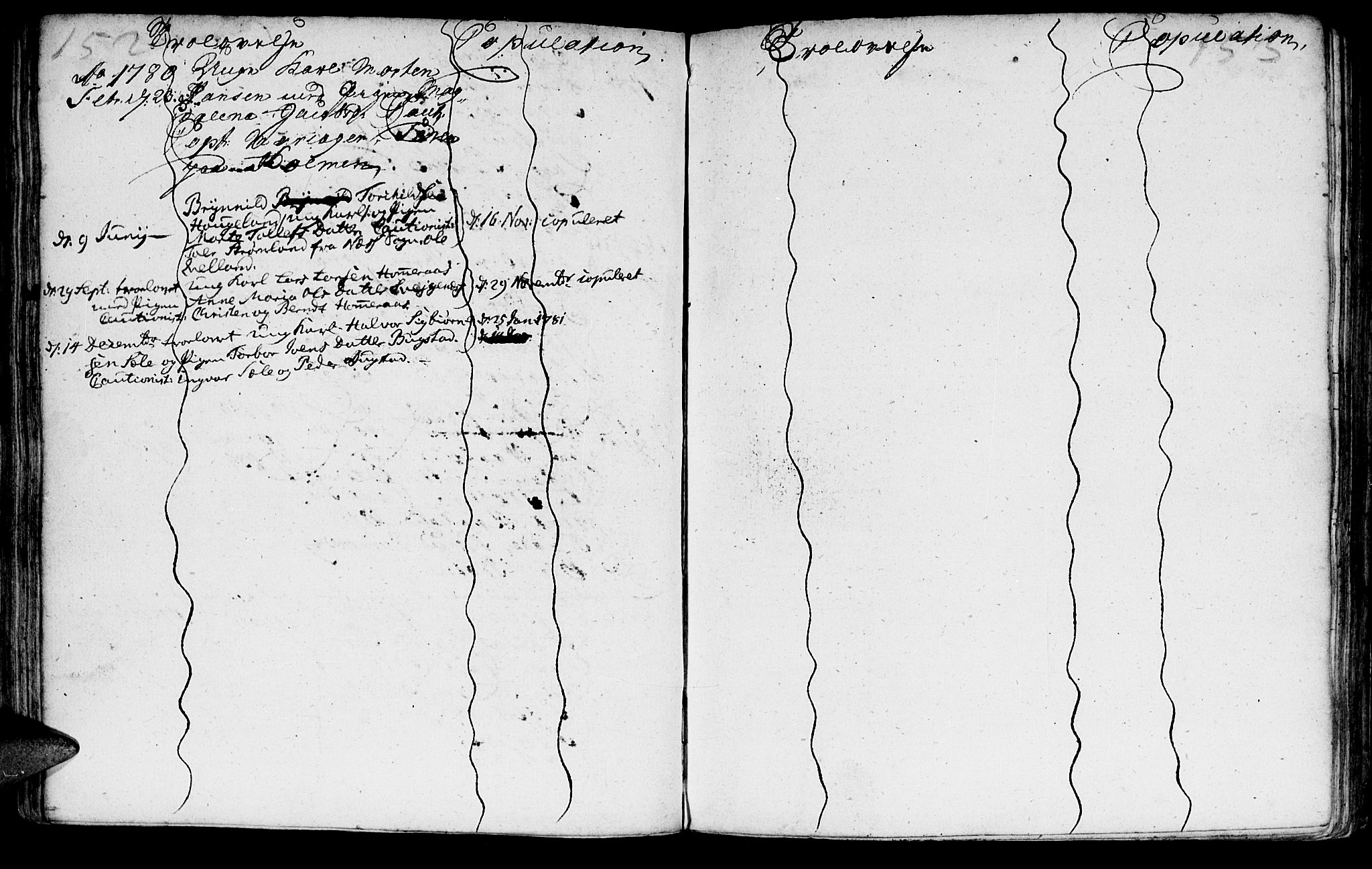 Flekkefjord sokneprestkontor, AV/SAK-1111-0012/F/Fa/Fab/L0001: Ministerialbok nr. A 1, 1750-1780, s. 152-153