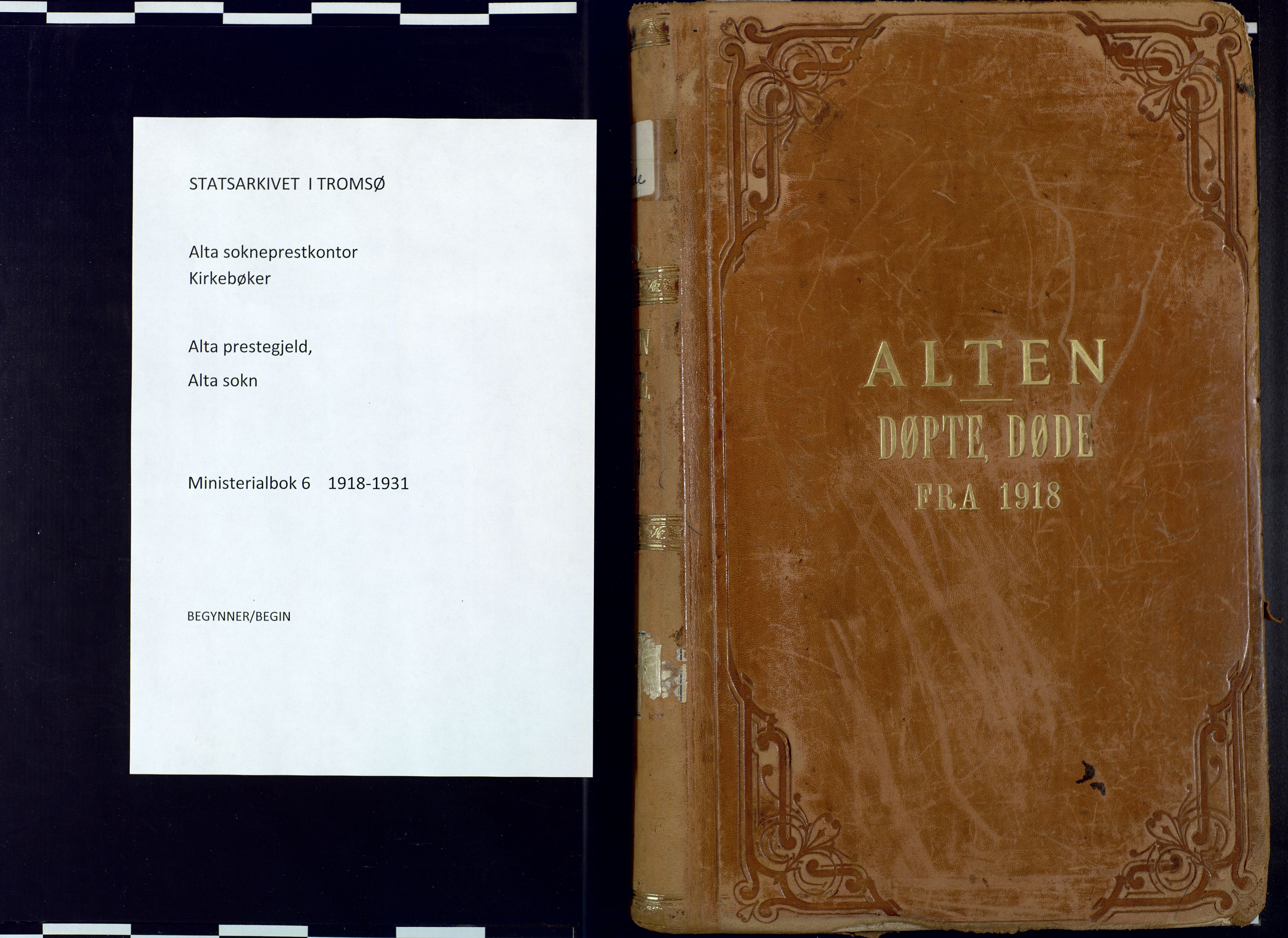 Alta sokneprestkontor, SATØ/S-1338/H/Ha: Ministerialbok nr. 6, 1918-1931