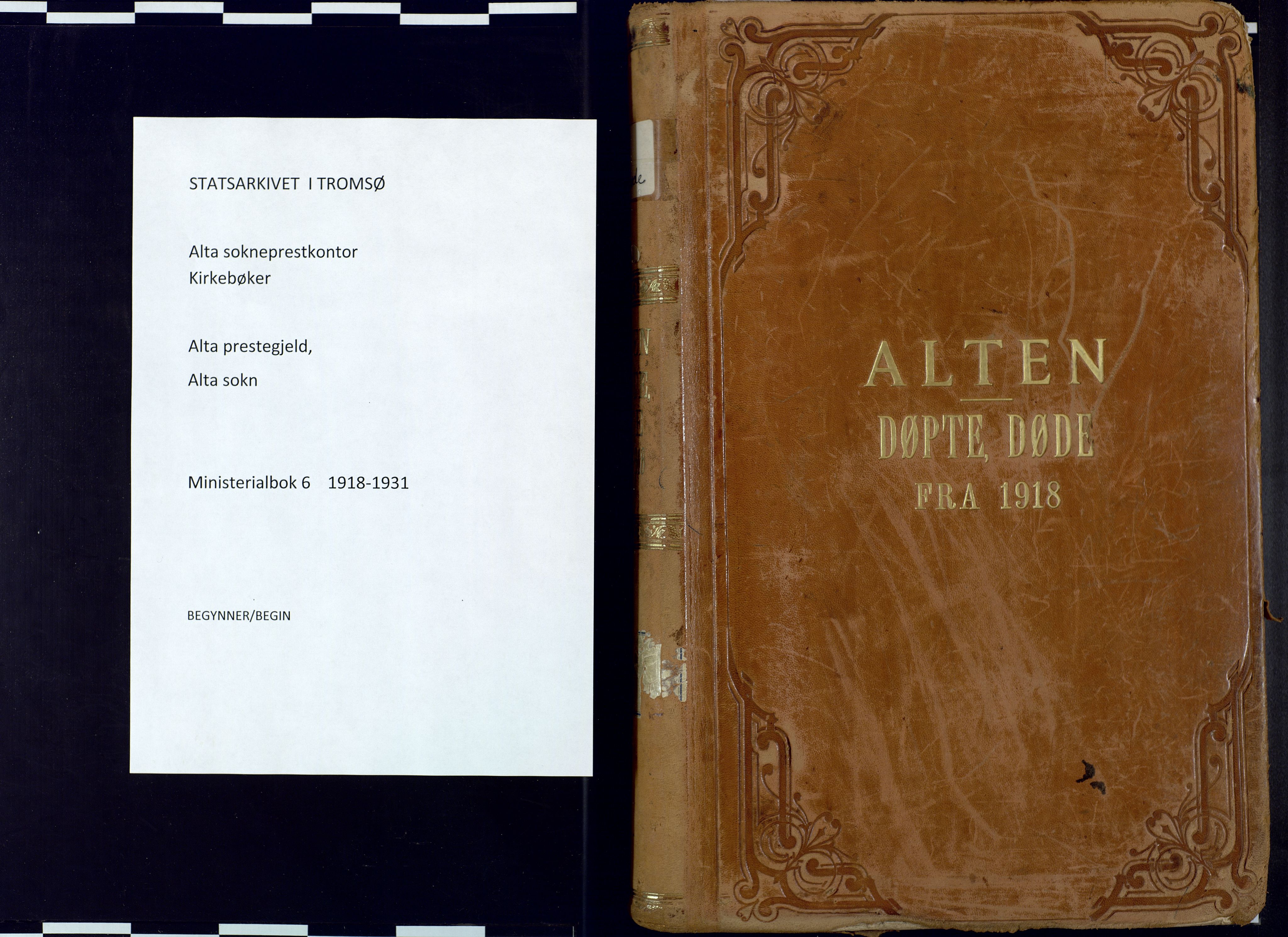 Alta sokneprestkontor, AV/SATØ-S-1338/H/Ha: Ministerialbok nr. 6, 1918-1931