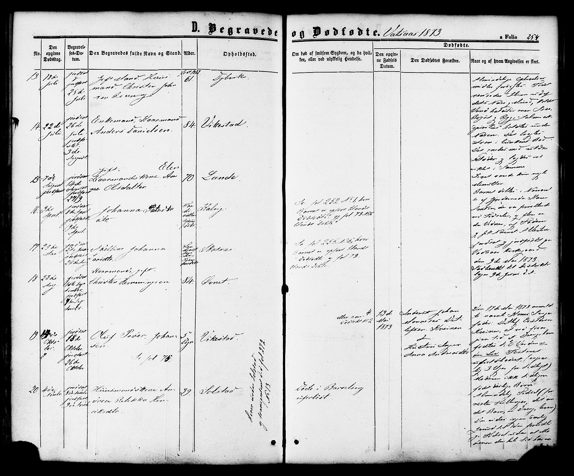 Ministerialprotokoller, klokkerbøker og fødselsregistre - Nordland, AV/SAT-A-1459/810/L0146: Ministerialbok nr. 810A08 /1, 1862-1874, s. 254