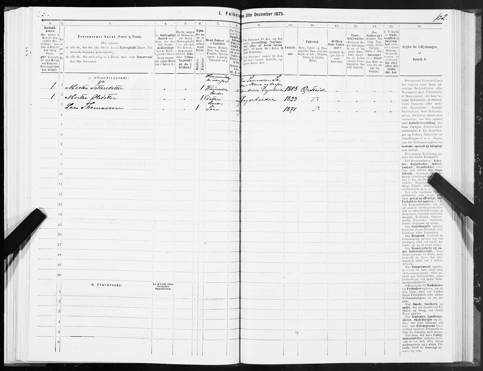 SAT, Folketelling 1875 for 1638P Orkdal prestegjeld, 1875, s. 8102