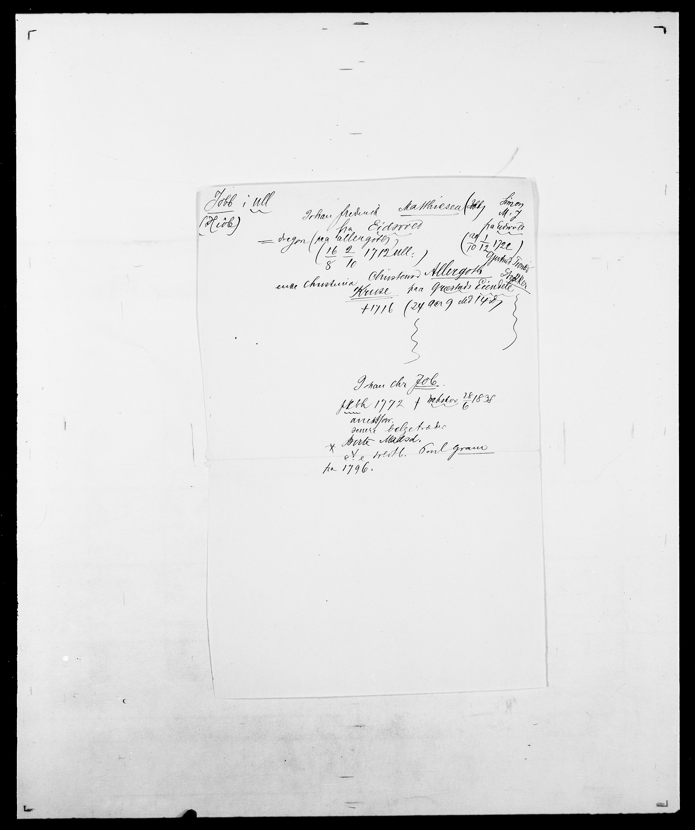 Delgobe, Charles Antoine - samling, AV/SAO-PAO-0038/D/Da/L0019: van der Hude - Joys, s. 807