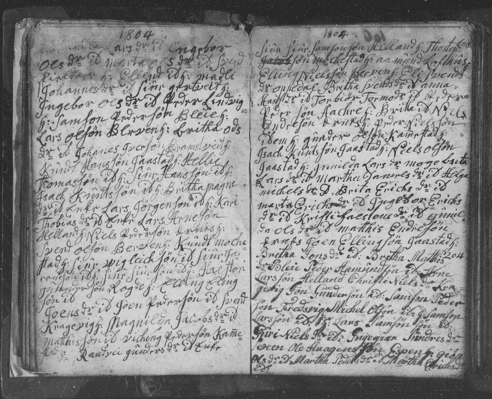 Ullensvang sokneprestembete, SAB/A-78701/H/Hab: Klokkerbok nr. B 8, 1804-1811