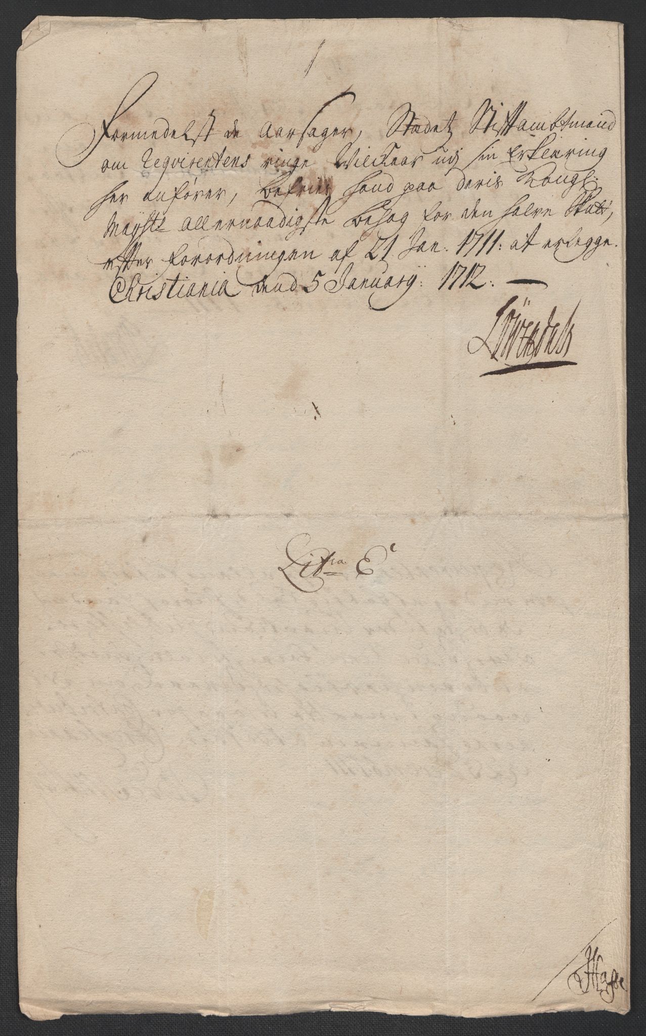 Rentekammeret inntil 1814, Reviderte regnskaper, Fogderegnskap, AV/RA-EA-4092/R10/L0449: Fogderegnskap Aker og Follo, 1711, s. 59