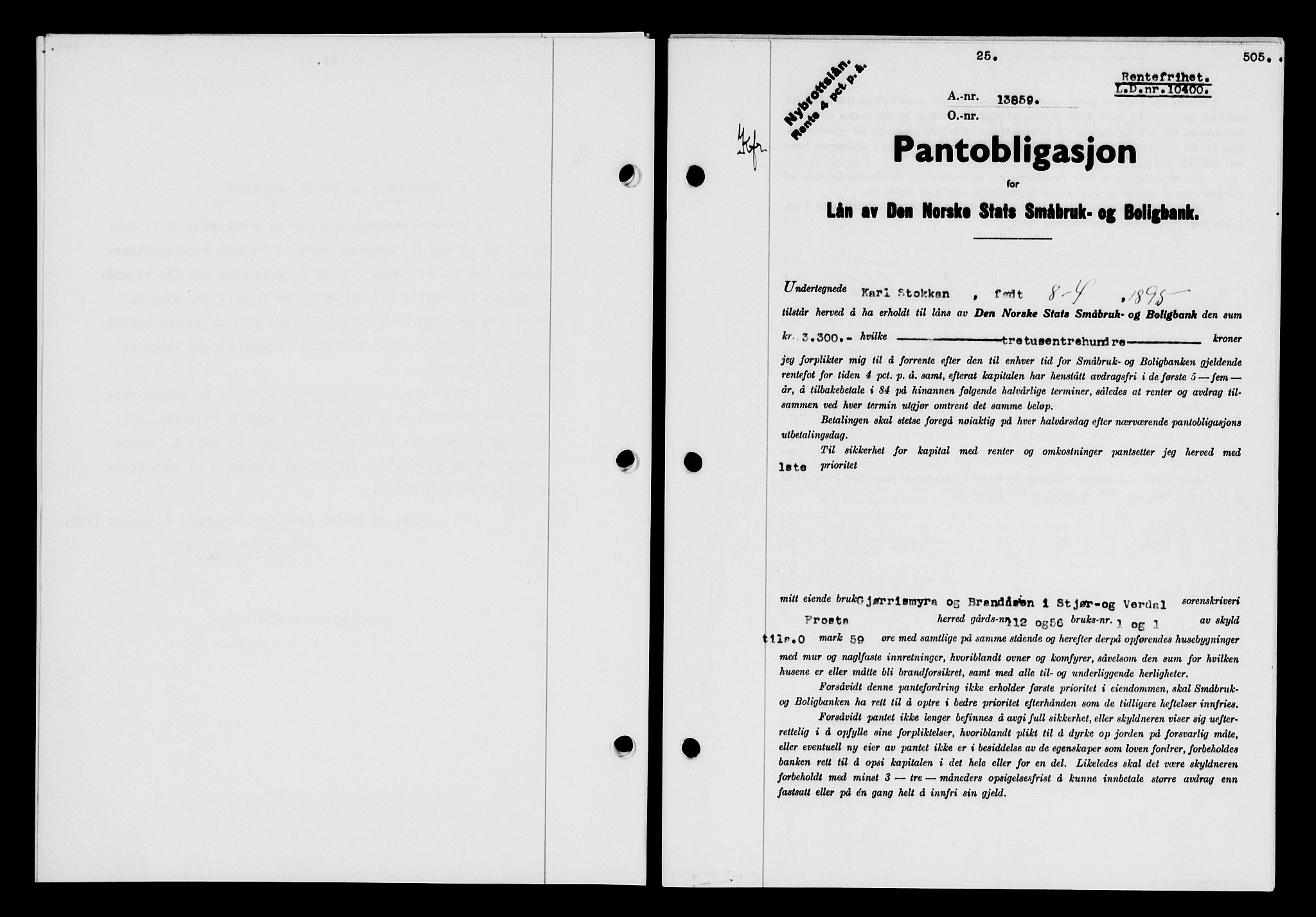 Stjør- og Verdal sorenskriveri, SAT/A-4167/1/2/2C/L0078: Pantebok nr. 46, 1936-1937, Dagboknr: 25/1937
