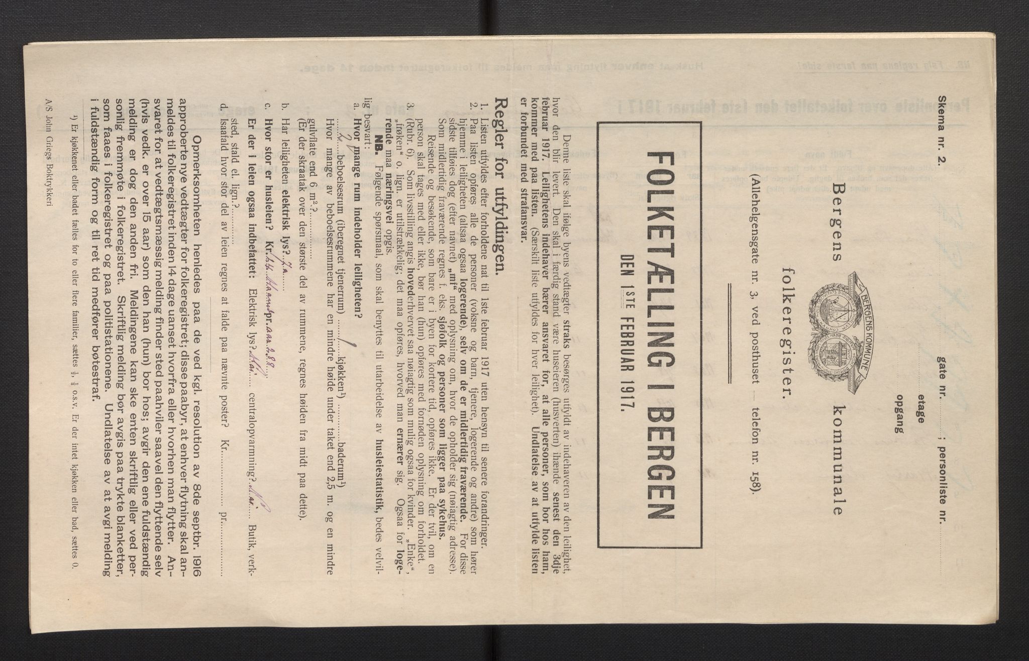 SAB, Kommunal folketelling 1917 for Bergen kjøpstad, 1917, s. 24009