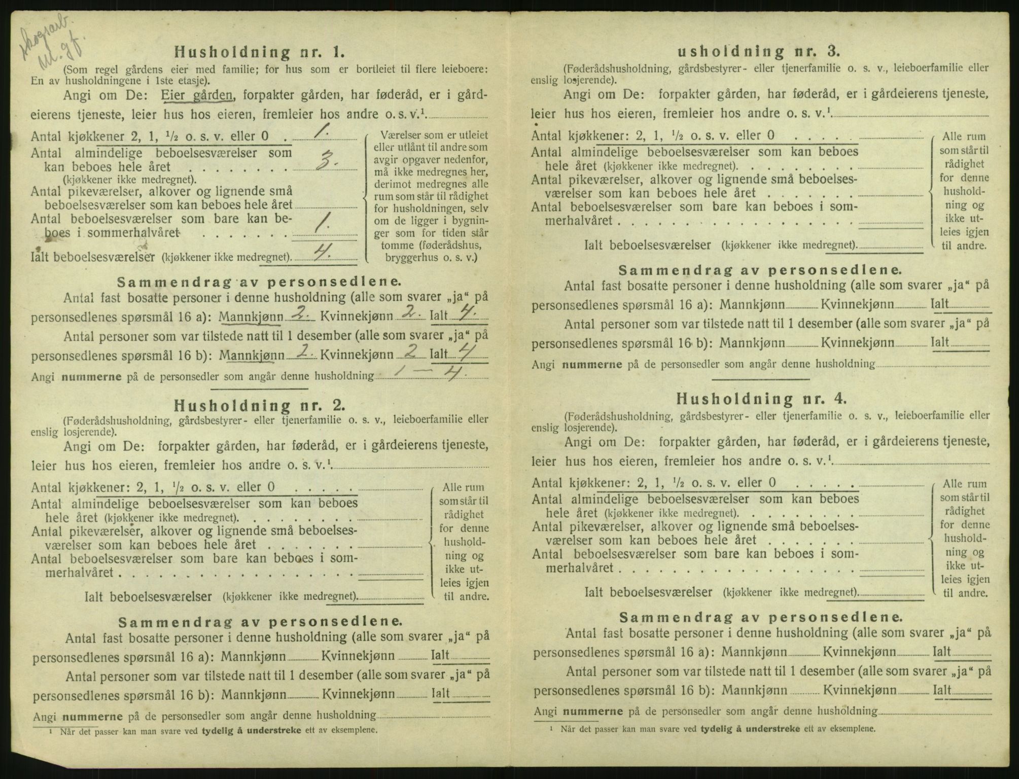 SAK, Folketelling 1920 for 0930 Gjøvdal herred, 1920, s. 125