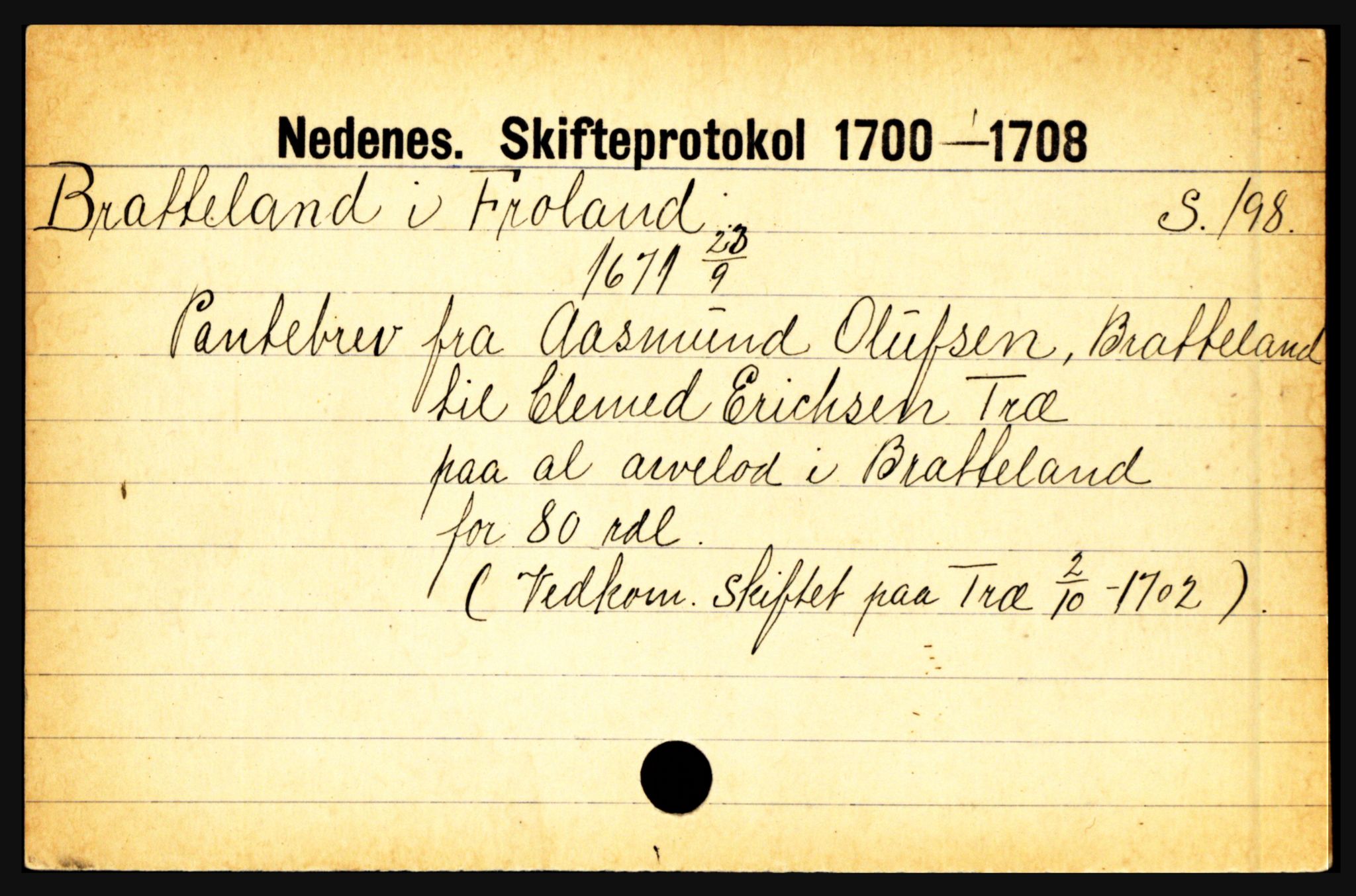 Nedenes sorenskriveri før 1824, AV/SAK-1221-0007/H, s. 3535