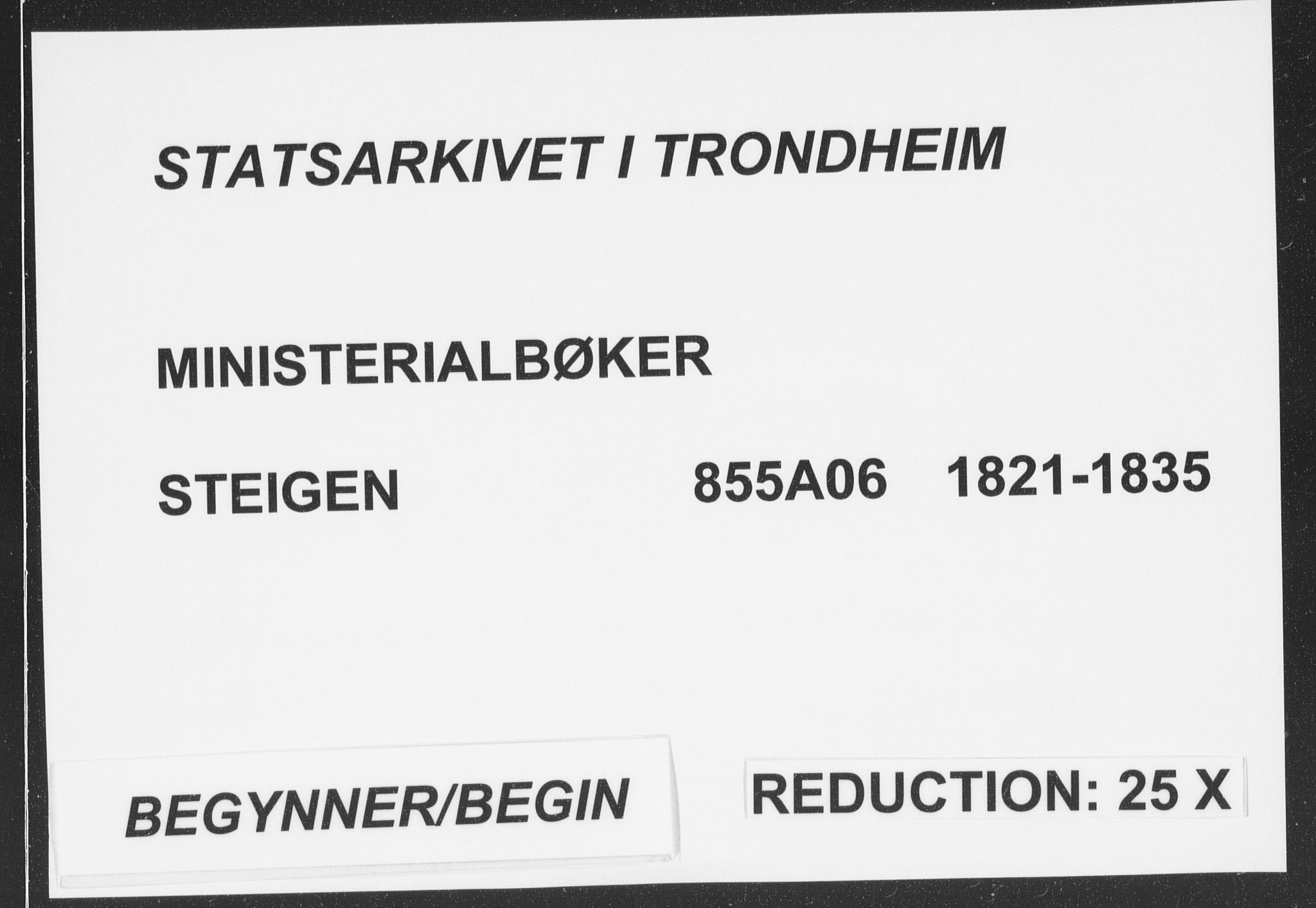 Ministerialprotokoller, klokkerbøker og fødselsregistre - Nordland, SAT/A-1459/855/L0798: Ministerialbok nr. 855A06, 1821-1835, s. 1