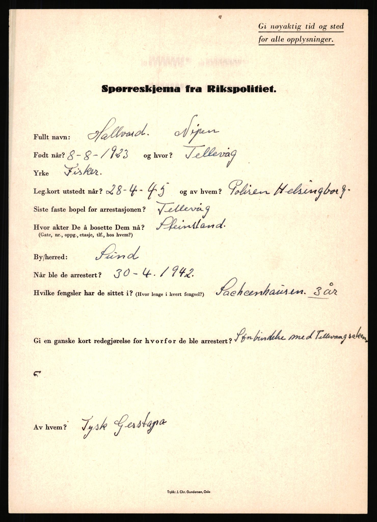 Rikspolitisjefen, AV/RA-S-1560/L/L0012: Mogensen, Øivind - Noraas, Lars, 1940-1945, s. 902