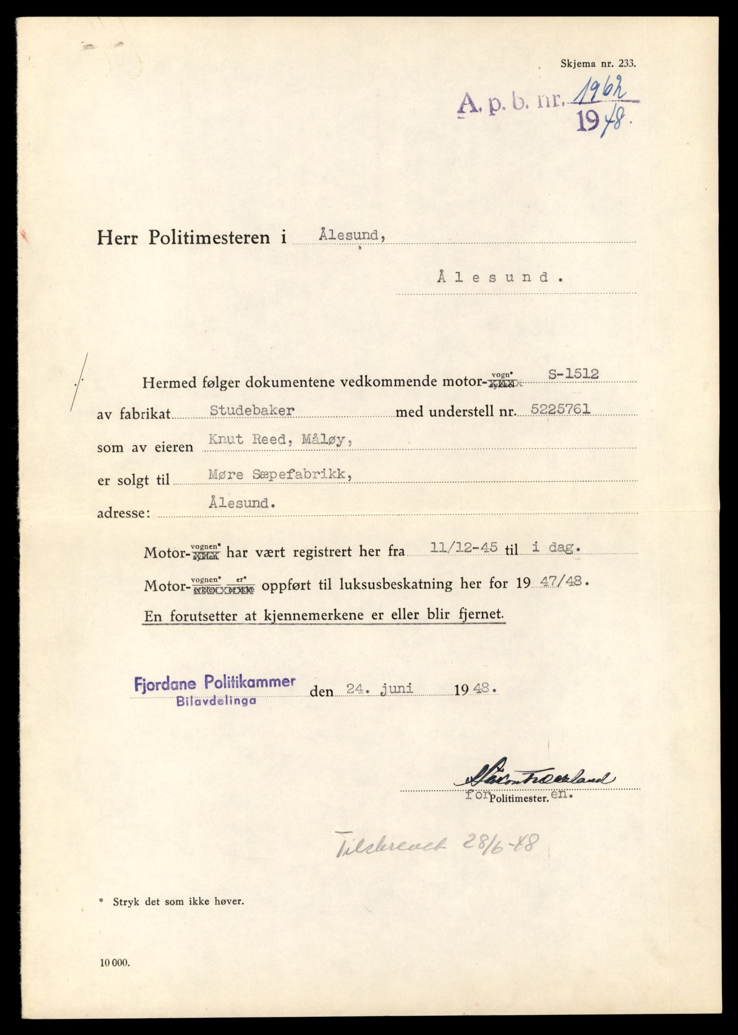 Møre og Romsdal vegkontor - Ålesund trafikkstasjon, AV/SAT-A-4099/F/Fe/L0048: Registreringskort for kjøretøy T 14721 - T 14863, 1927-1998, s. 3133