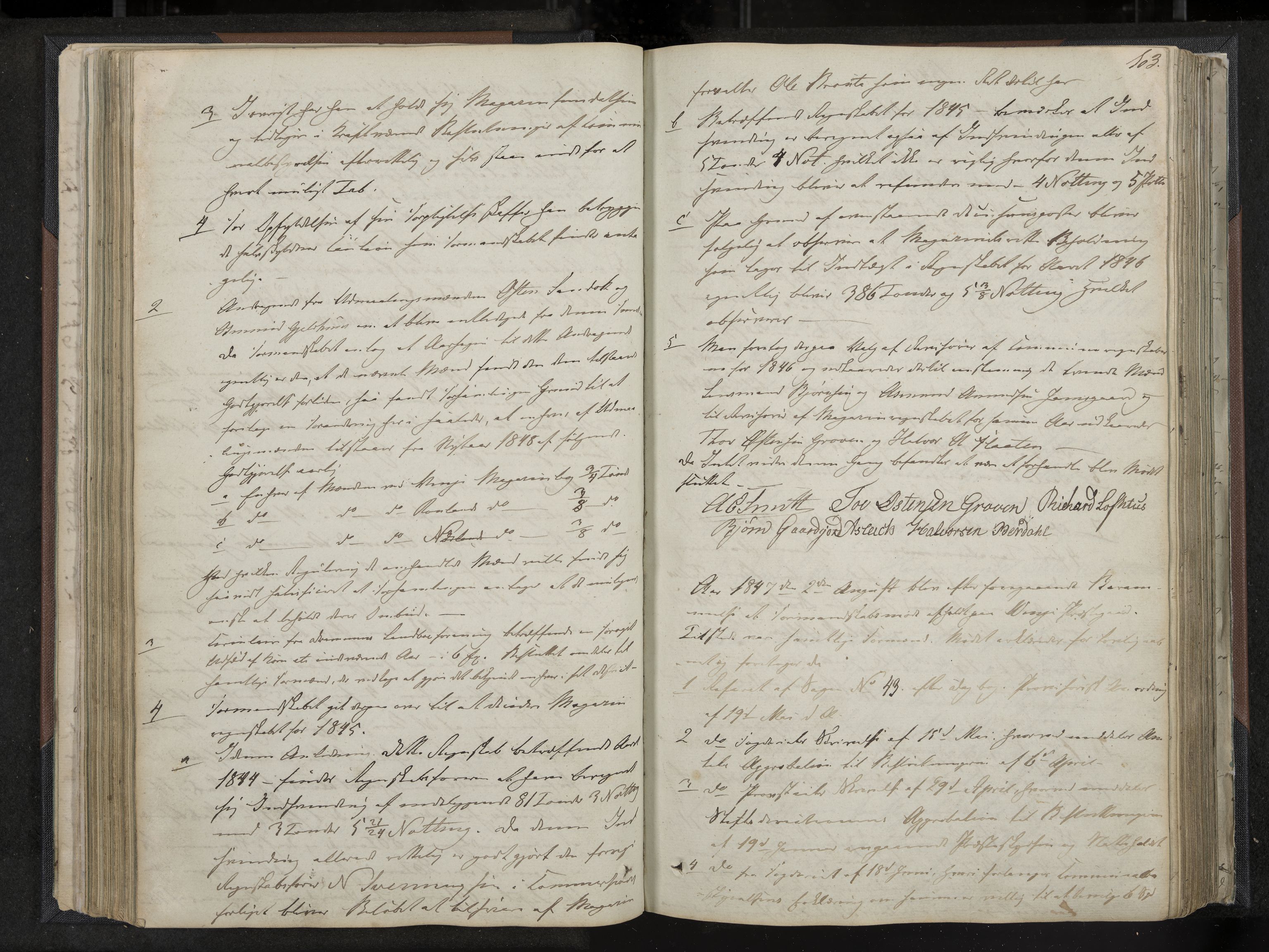 Vinje formannskap og sentraladministrasjon, IKAK/0834021-1/A/L0001: Møtebok, 1838-1889, s. 103