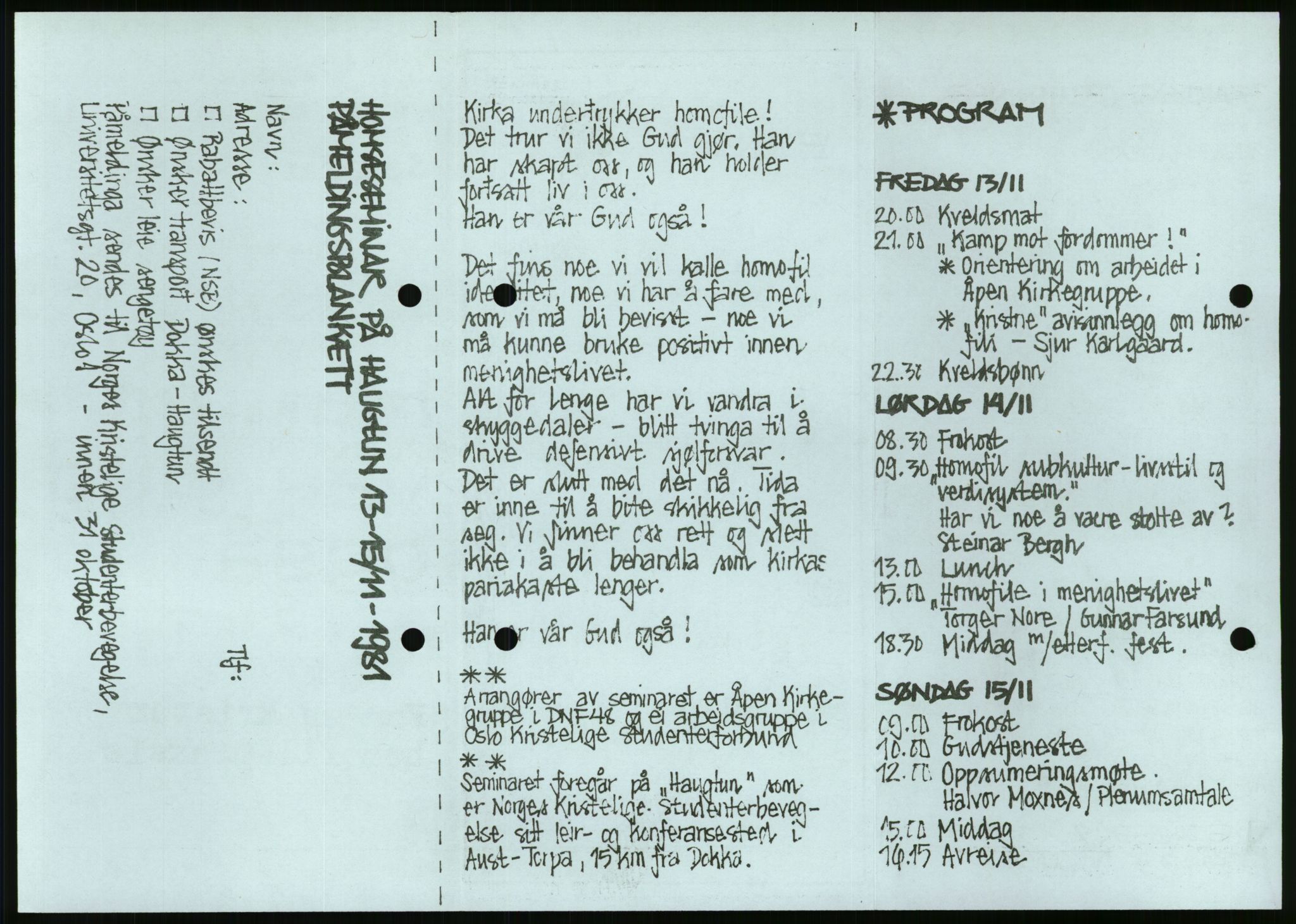 Turid Eikvam, AV/RA-PA-1457/F/Fa/L0009: Diverse, 1979-1981, s. 572