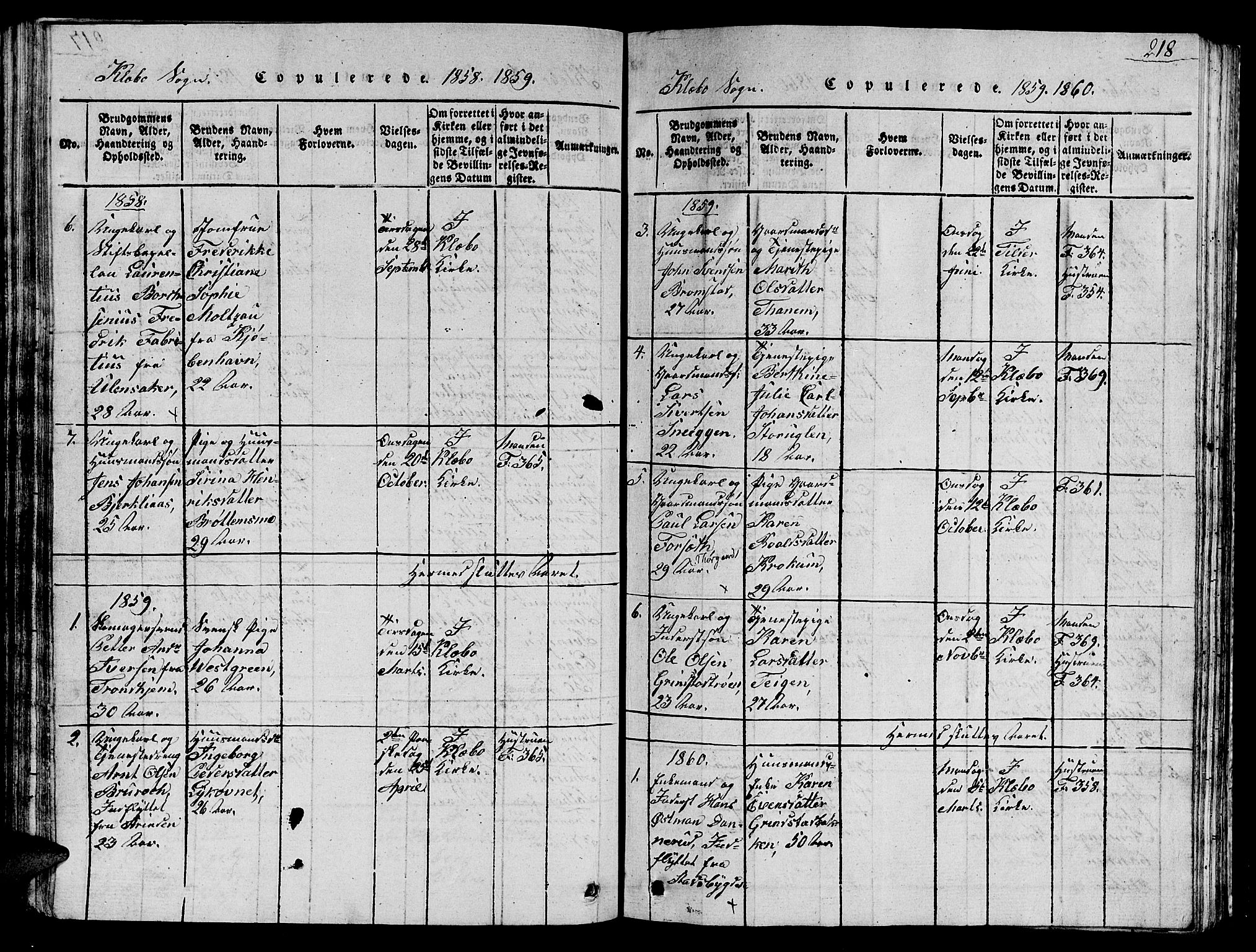 Ministerialprotokoller, klokkerbøker og fødselsregistre - Sør-Trøndelag, AV/SAT-A-1456/618/L0450: Klokkerbok nr. 618C01, 1816-1865, s. 218