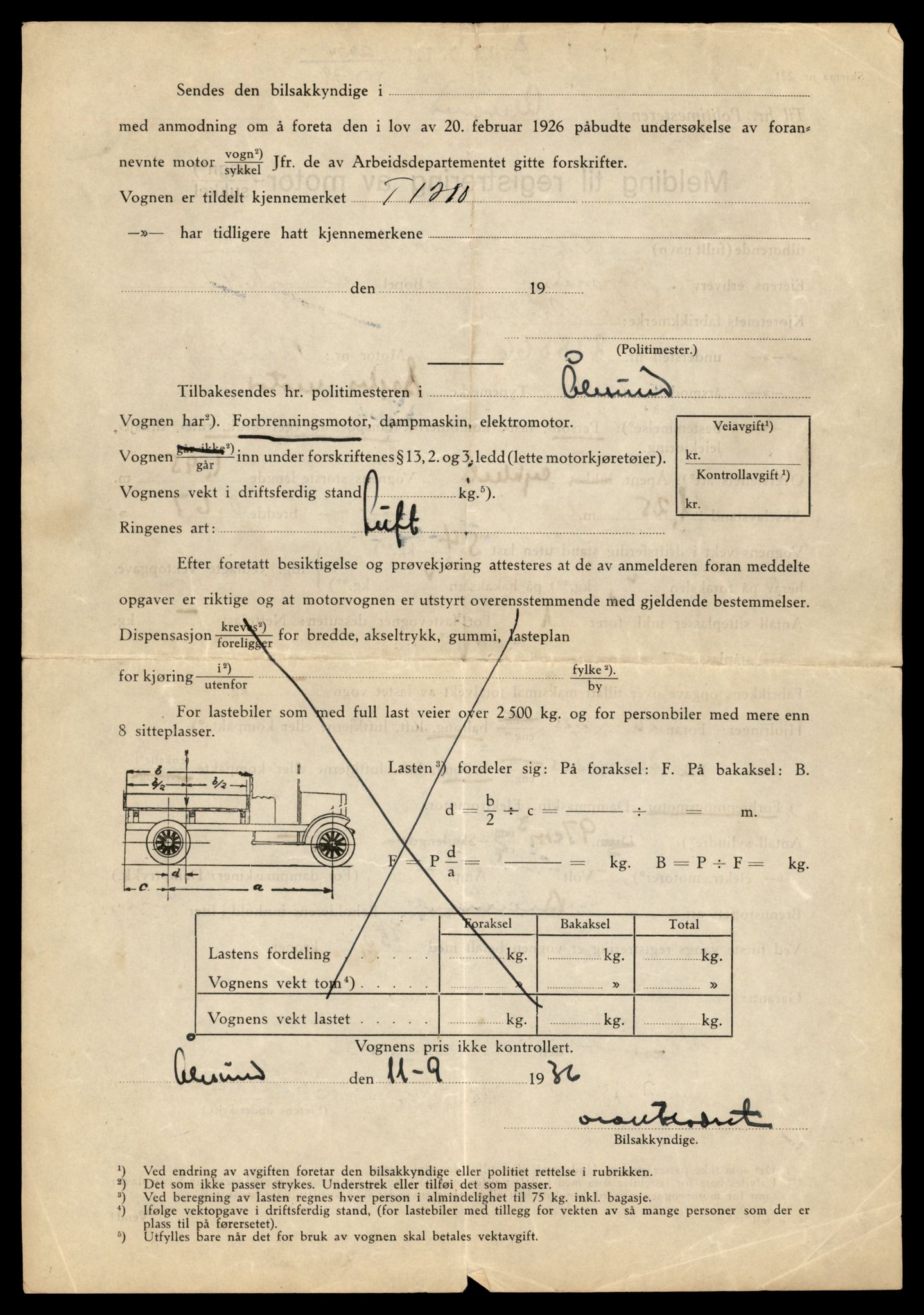 Møre og Romsdal vegkontor - Ålesund trafikkstasjon, AV/SAT-A-4099/F/Fe/L0040: Registreringskort for kjøretøy T 13531 - T 13709, 1927-1998, s. 1924