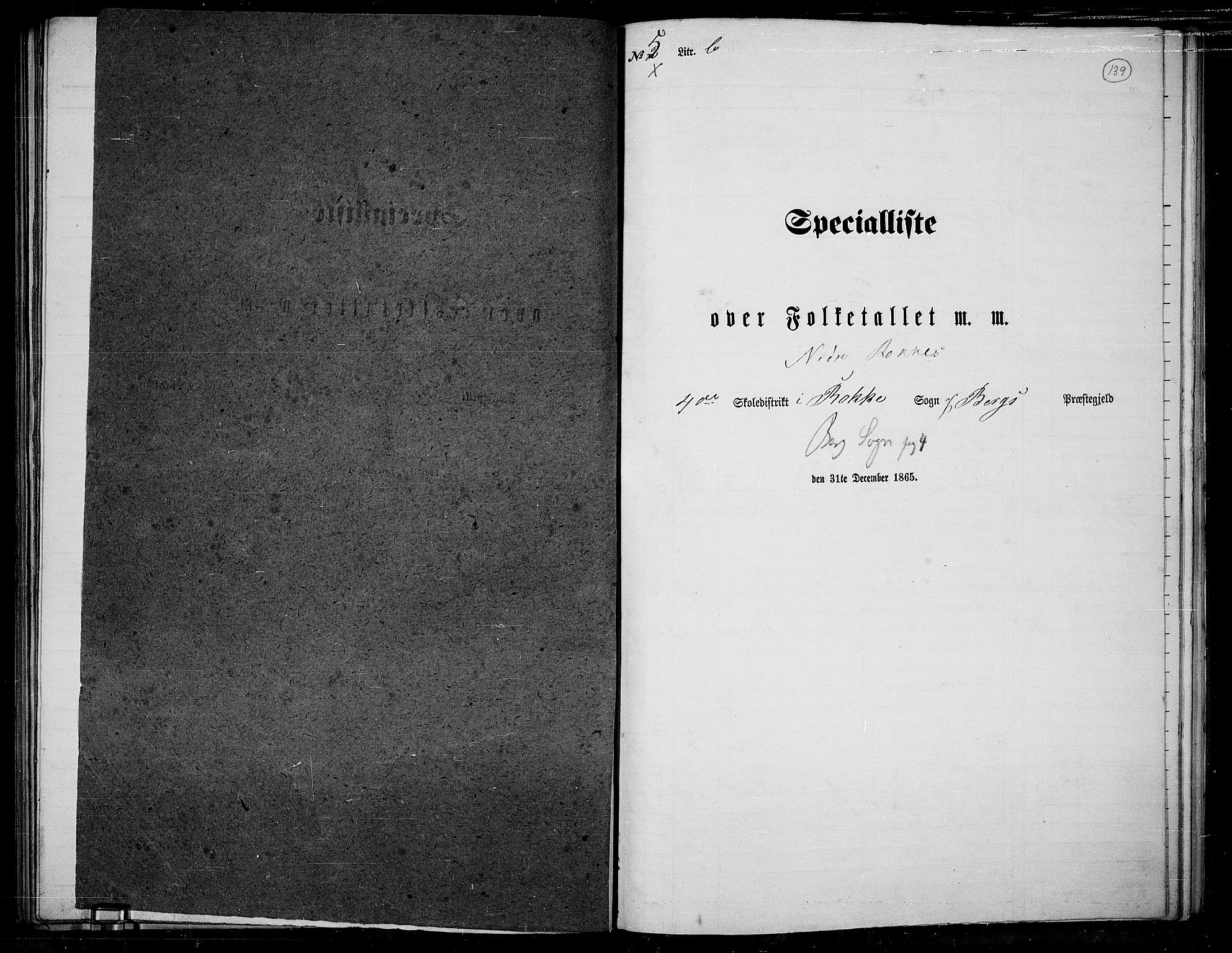 RA, Folketelling 1865 for 0116P Berg prestegjeld, 1865, s. 122