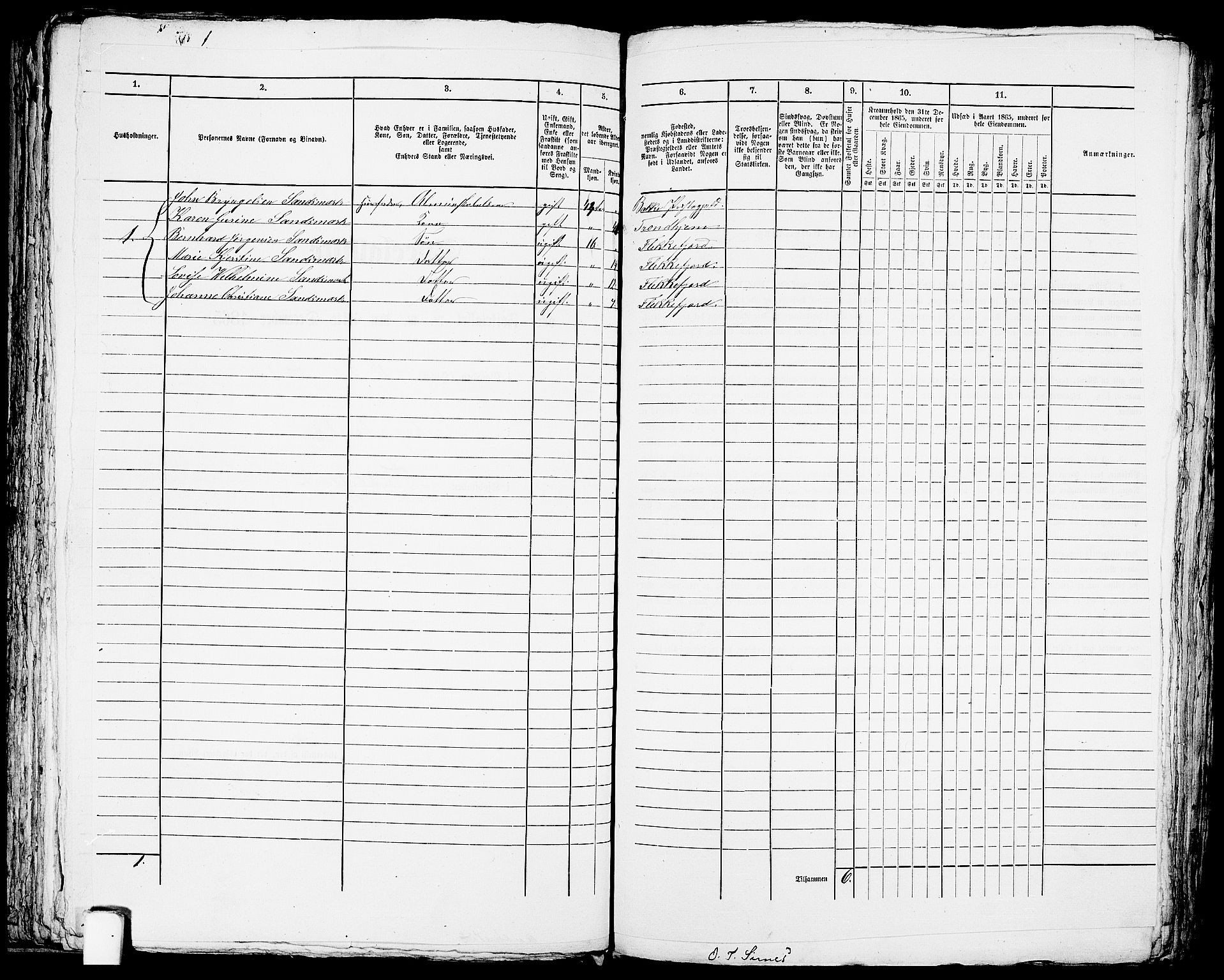 RA, Folketelling 1865 for 1004B Flekkefjord prestegjeld, Flekkefjord kjøpstad, 1865, s. 169