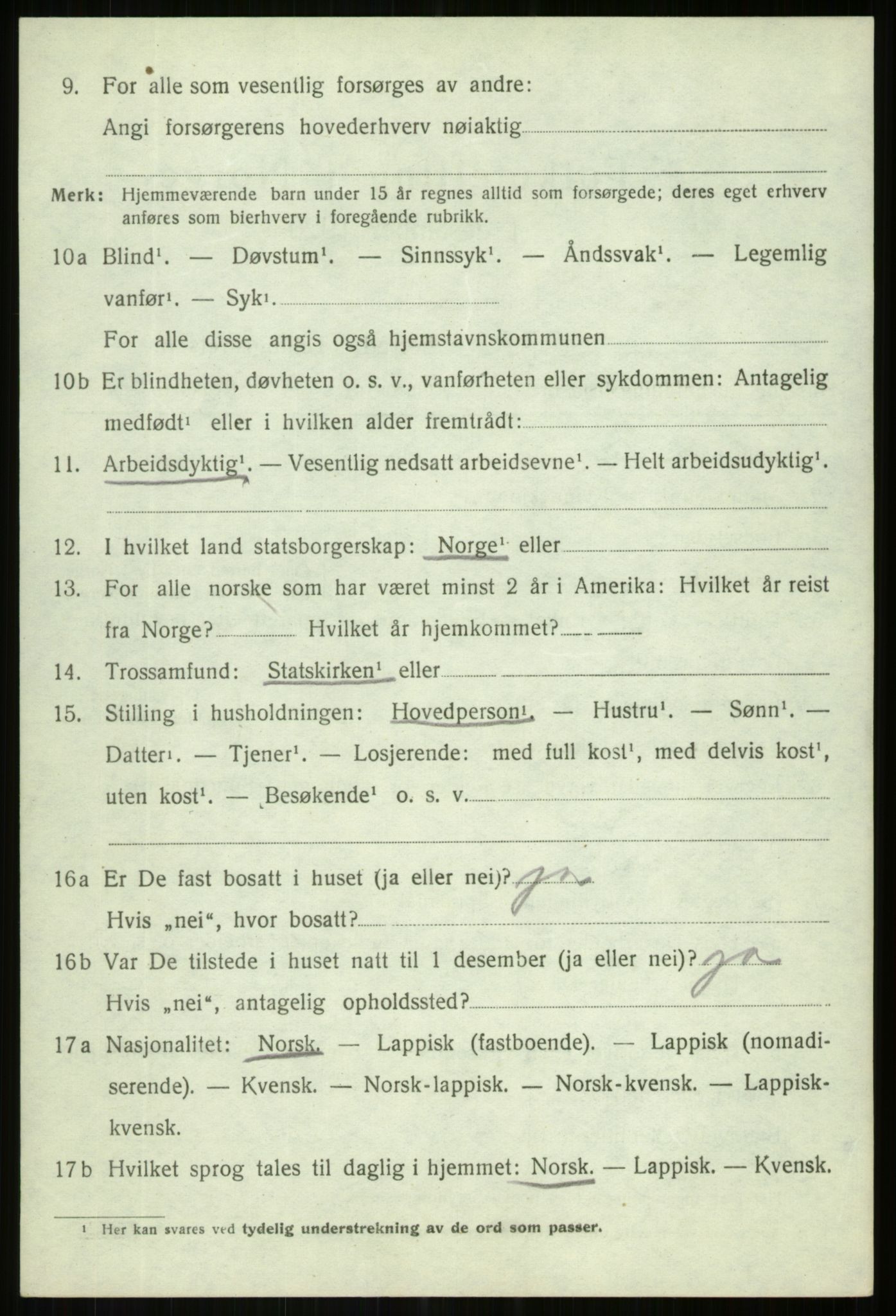 SATØ, Folketelling 1920 for 1931 Lenvik herred, 1920, s. 3535