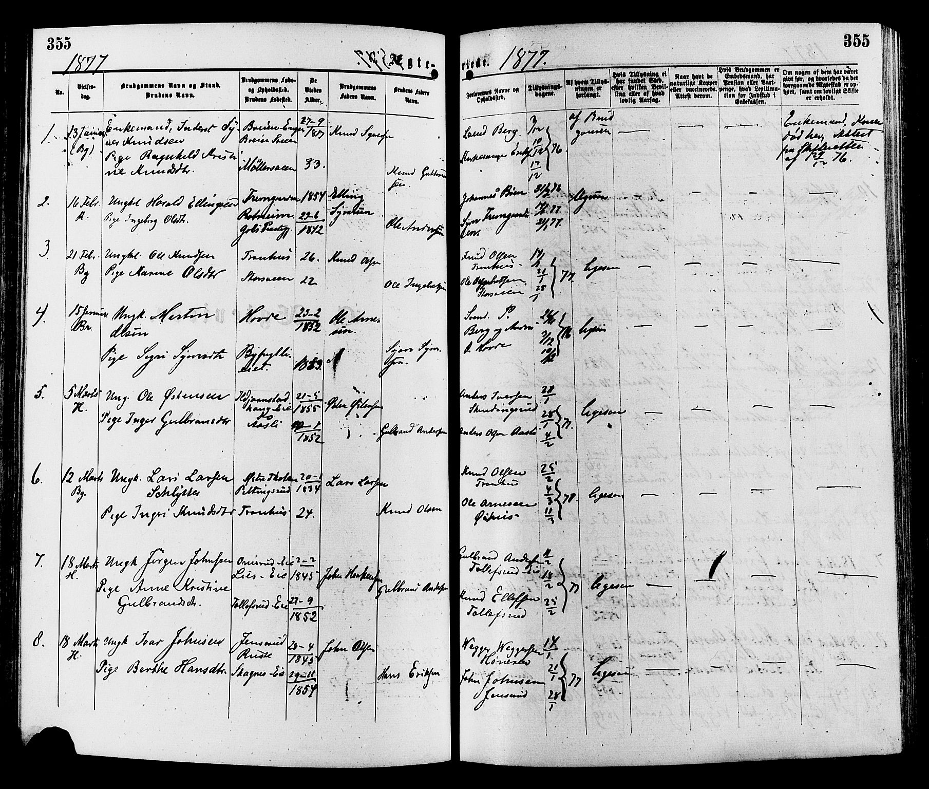 Sør-Aurdal prestekontor, AV/SAH-PREST-128/H/Ha/Haa/L0008: Ministerialbok nr. 8, 1877-1885, s. 355