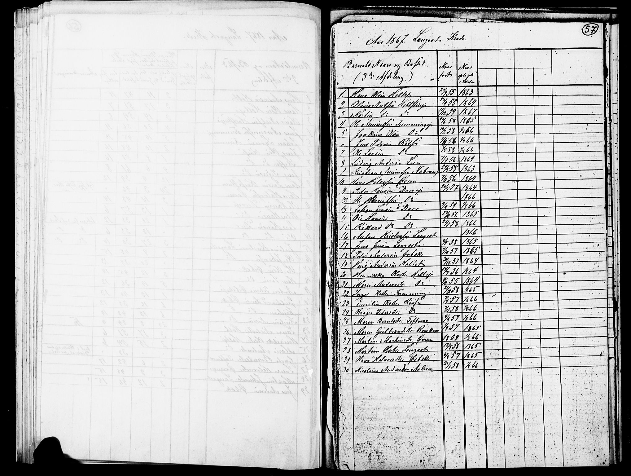 Eidsvoll prestekontor Kirkebøker, AV/SAO-A-10888/O/Oa/L0003: Annen kirkebok nr. 3, 1859-1877, s. 57