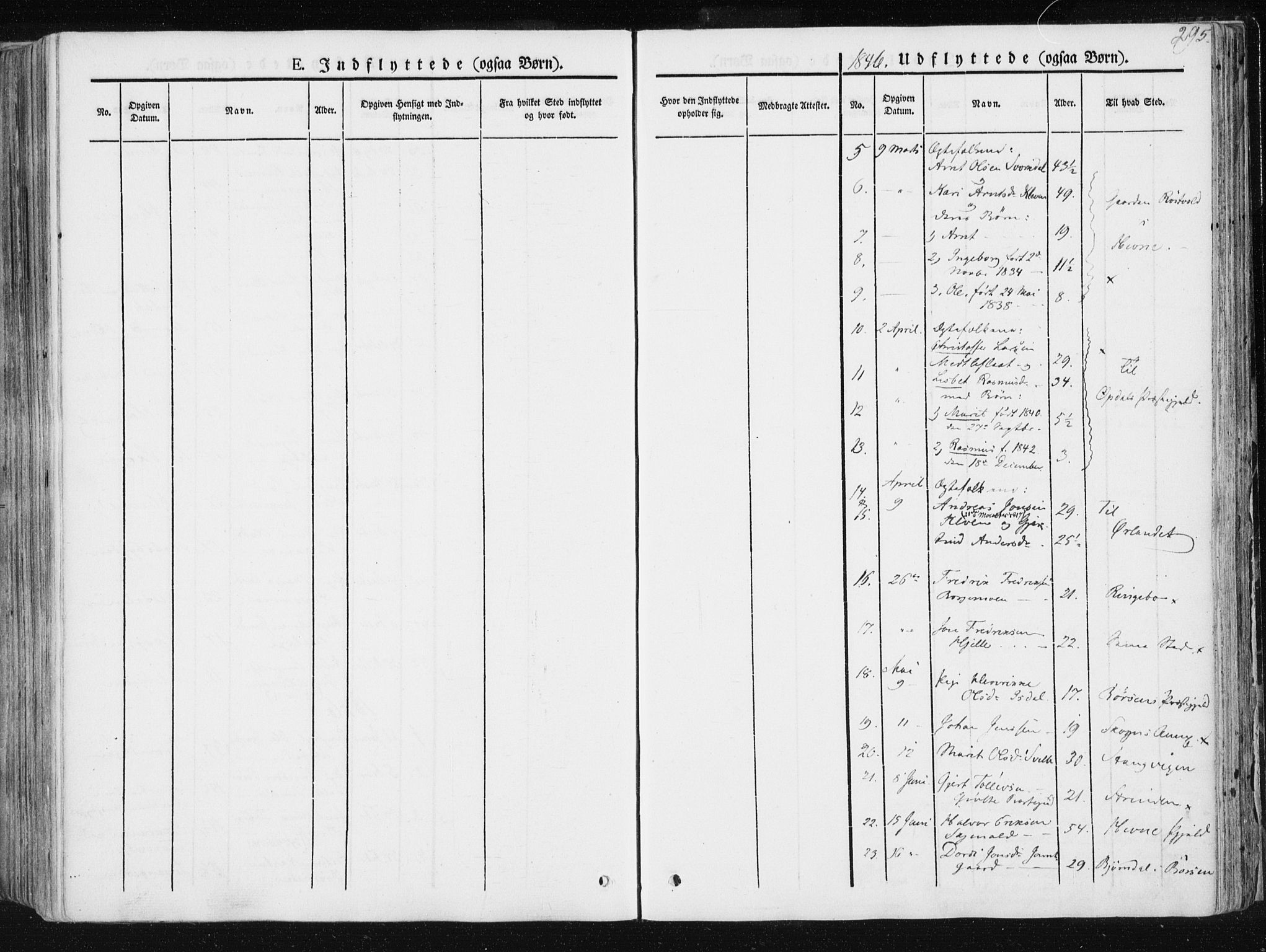 Ministerialprotokoller, klokkerbøker og fødselsregistre - Sør-Trøndelag, SAT/A-1456/668/L0805: Ministerialbok nr. 668A05, 1840-1853, s. 295