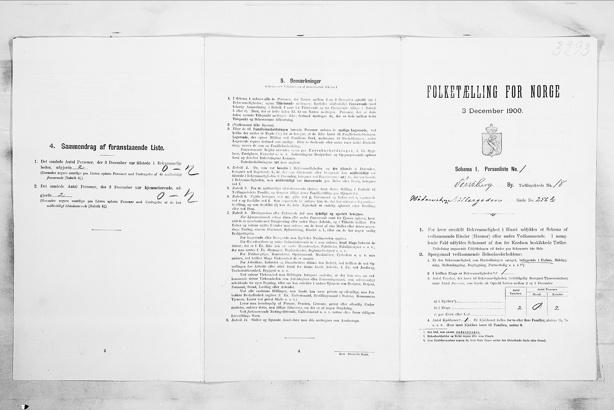 RA, Folketelling 1900 for 0705 Tønsberg kjøpstad, 1900, s. 2856