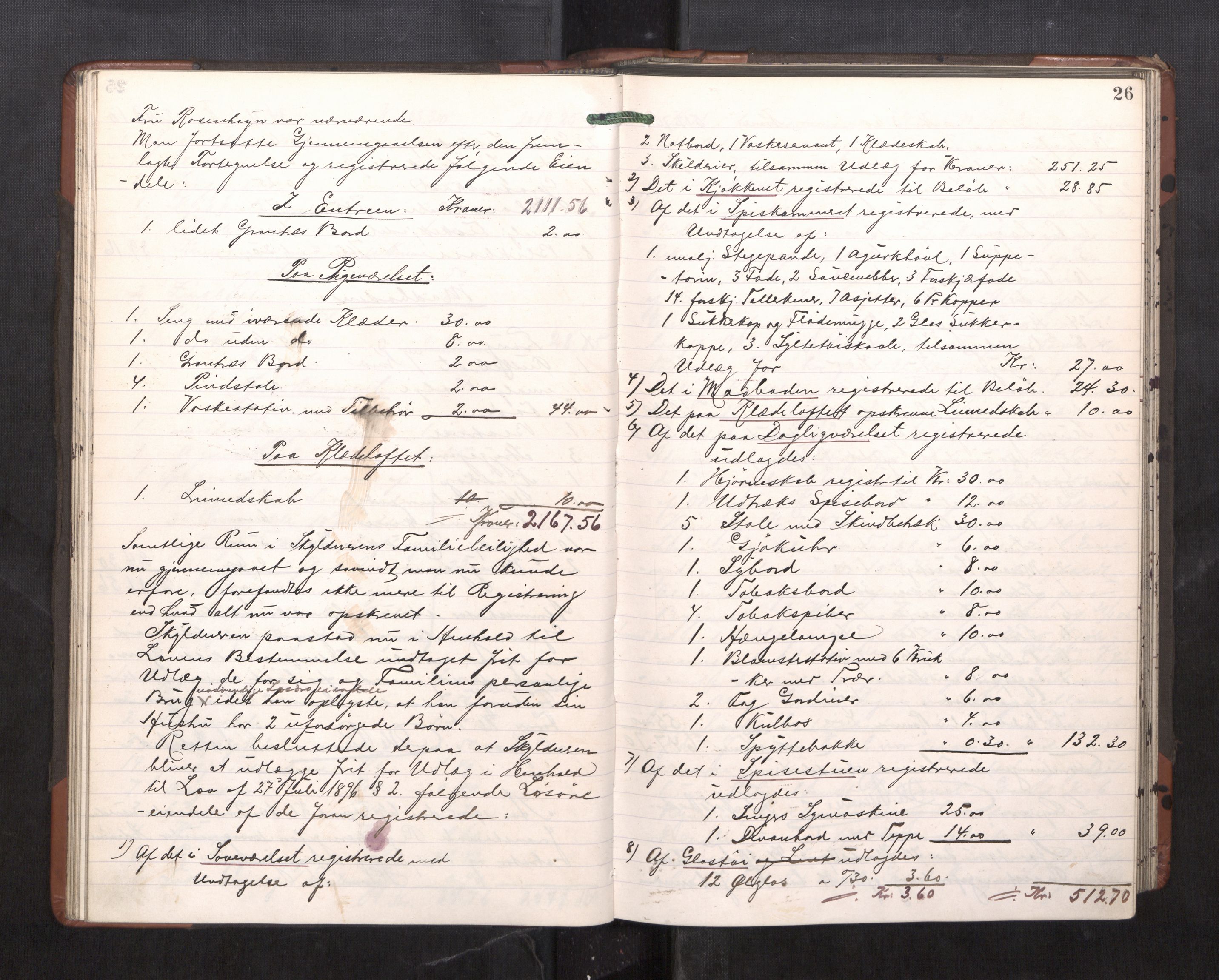 Trondheim byfogd, AV/SAT-A-0003/1/3/3C/L0023: Skifteregistreringsprotokoll - 11/2-15/5. (u/ register), 1905-1907, s. 26