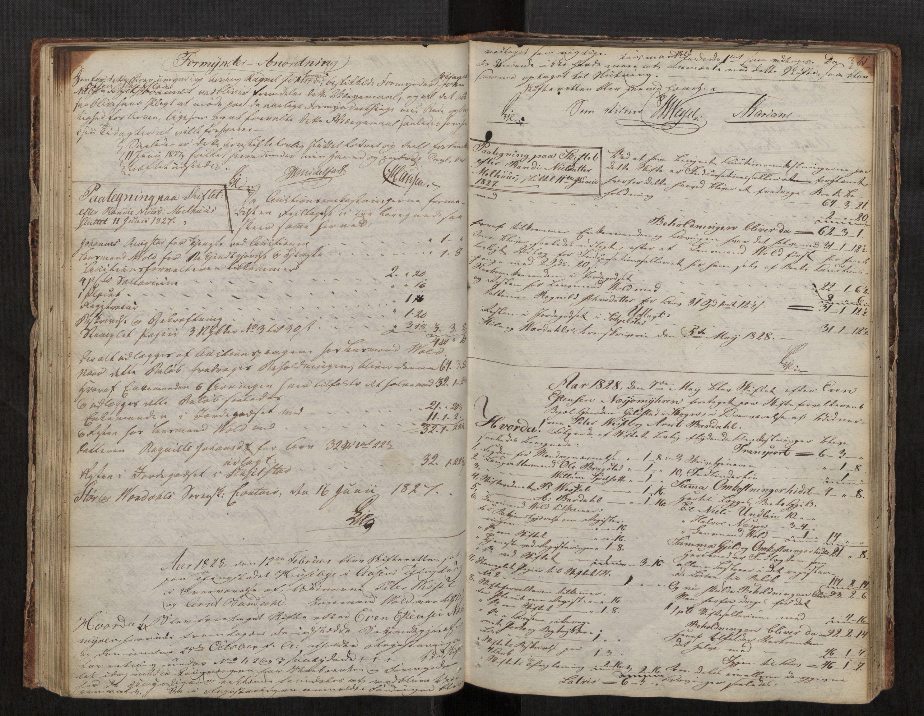 Stjør- og Verdal sorenskriveri, AV/SAT-A-4167/1/3/3A/L0029: Skifteprotokoll 24, 1818-1841, s. 61