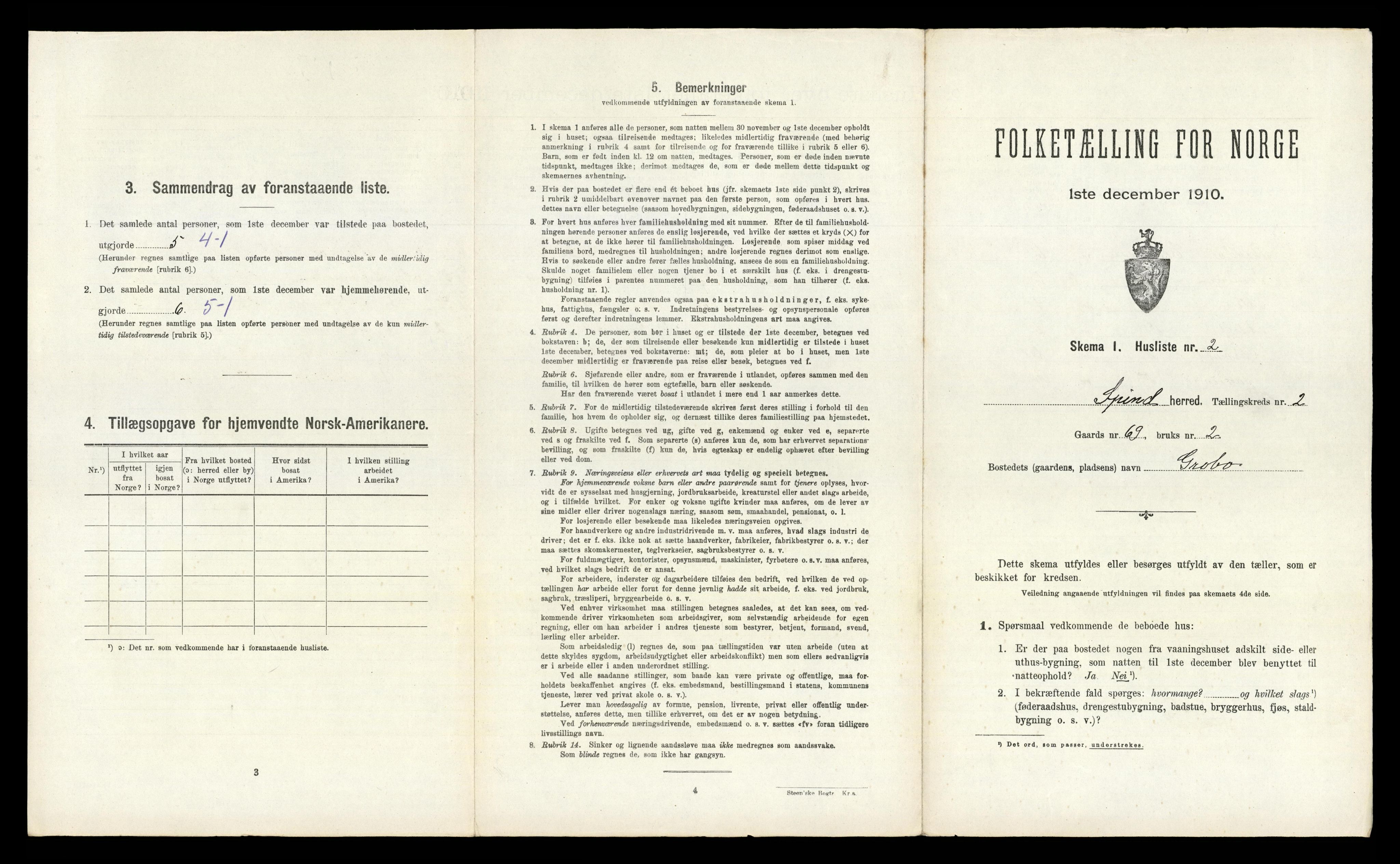 RA, Folketelling 1910 for 1040 Spind herred, 1910, s. 162