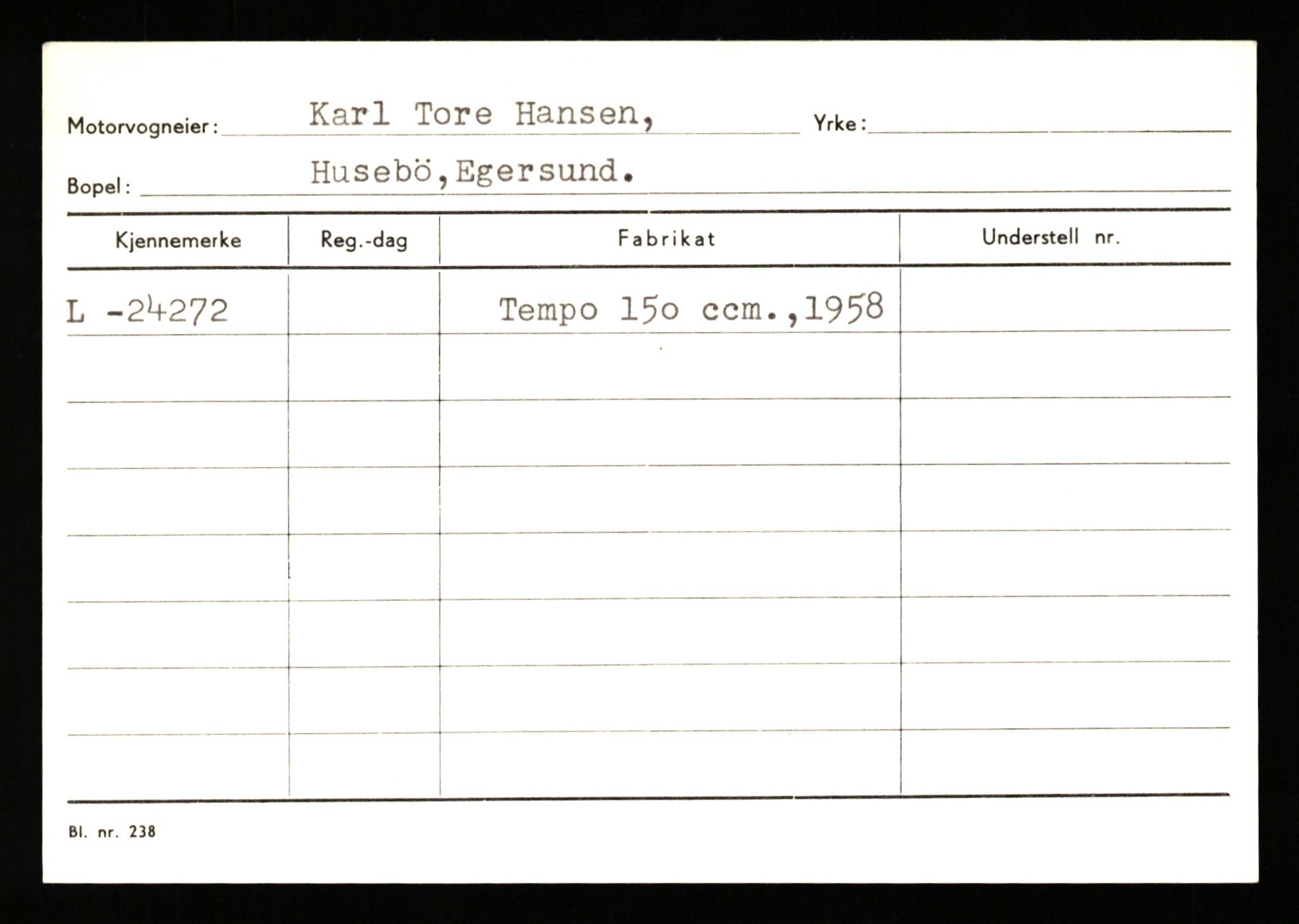 Stavanger trafikkstasjon, SAST/A-101942/0/H/L0013: Hanson - Haveland, 1930-1971, s. 7