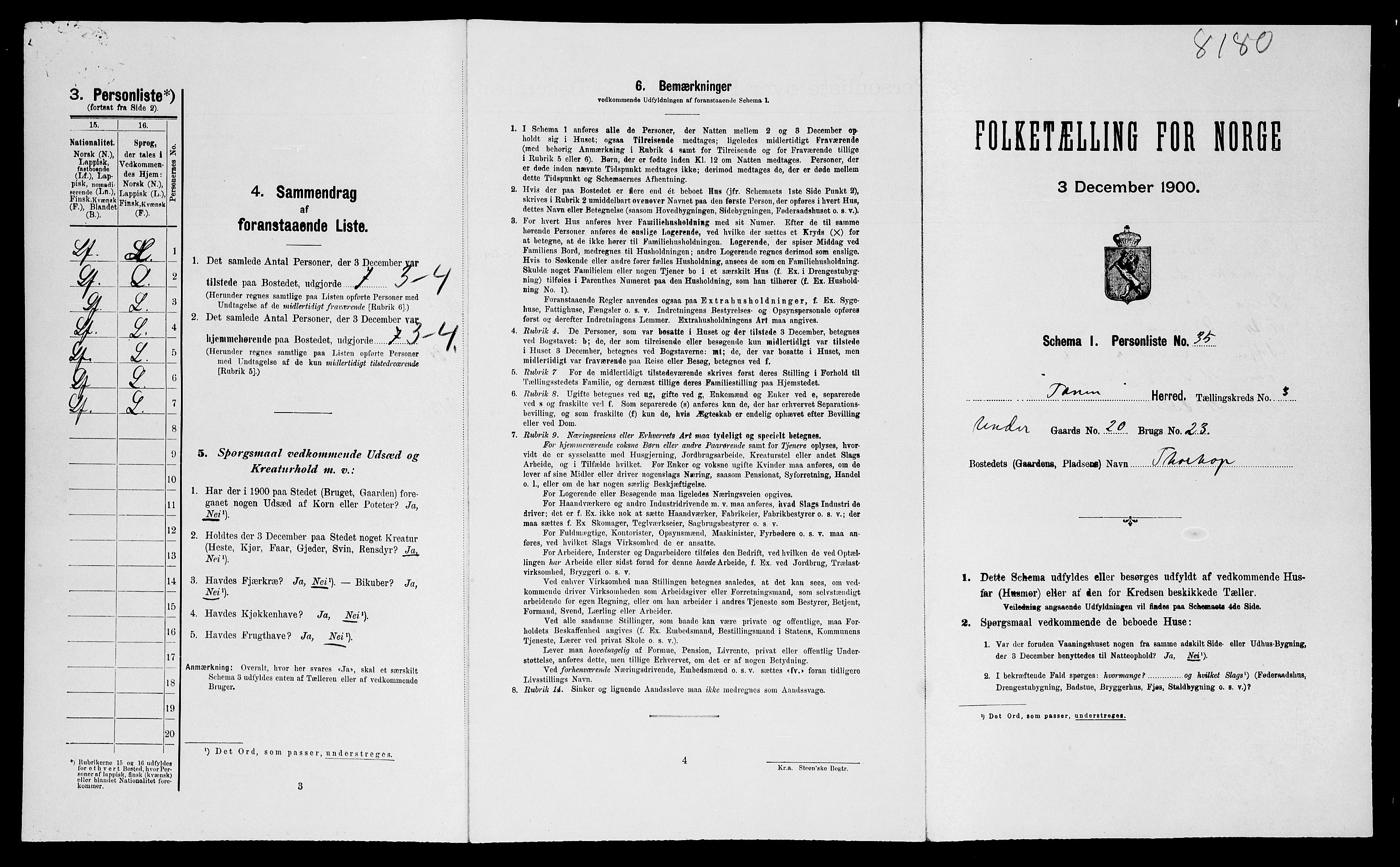 SATØ, Folketelling 1900 for 2025 Tana herred, 1900, s. 466