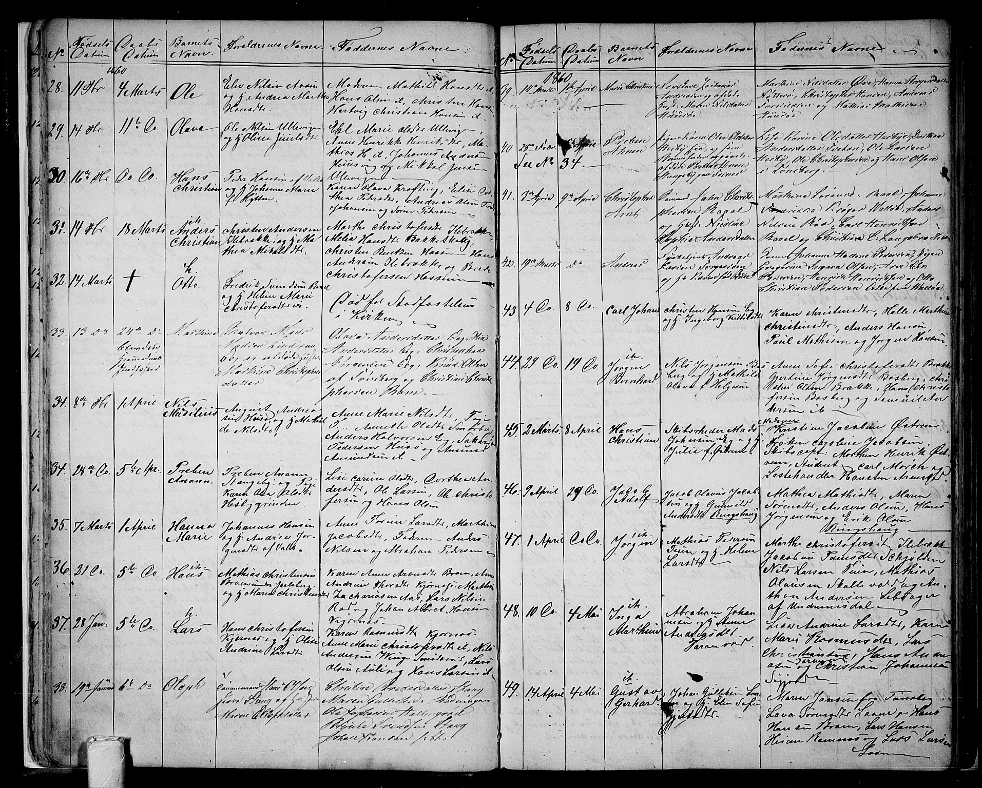 Sem kirkebøker, AV/SAKO-A-5/G/Ga/L0004: Klokkerbok nr. I 4, 1855-1877