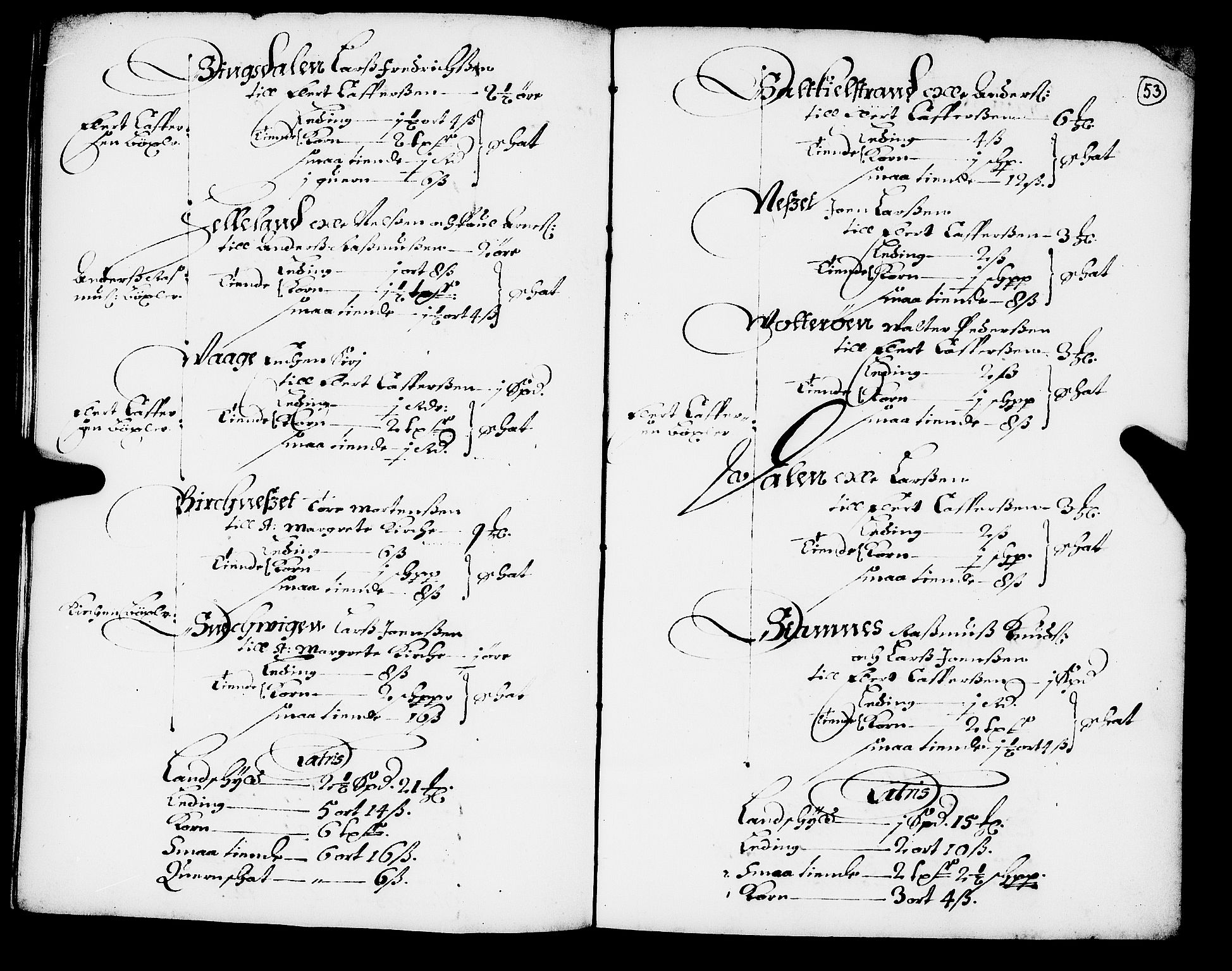 Rentekammeret inntil 1814, Realistisk ordnet avdeling, AV/RA-EA-4070/N/Nb/Nba/L0049: Fosen fogderi, 1668, s. 52b-53a