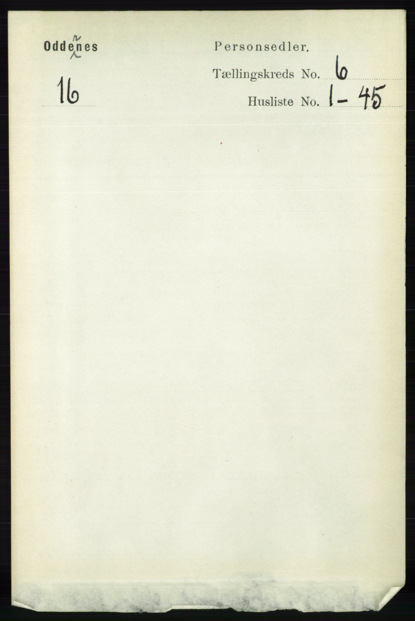 RA, Folketelling 1891 for 1012 Oddernes herred, 1891, s. 2196