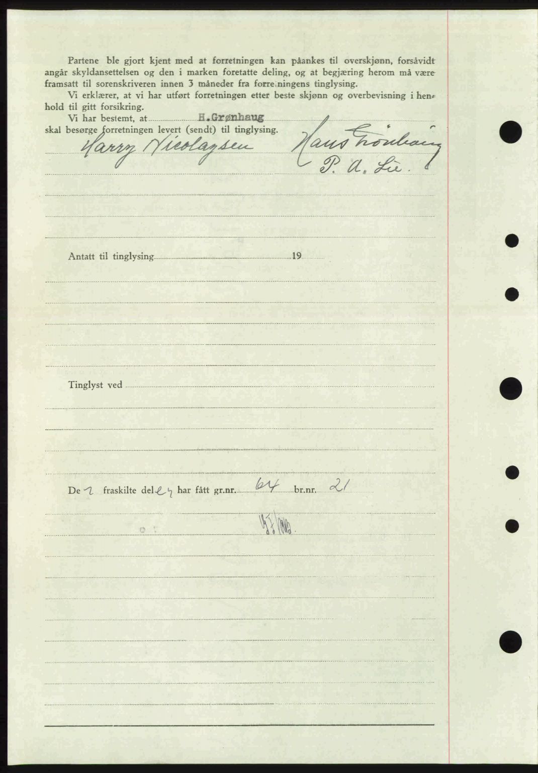 Idd og Marker sorenskriveri, AV/SAO-A-10283/G/Gb/Gbb/L0008: Pantebok nr. A8, 1946-1946, Dagboknr: 642/1946
