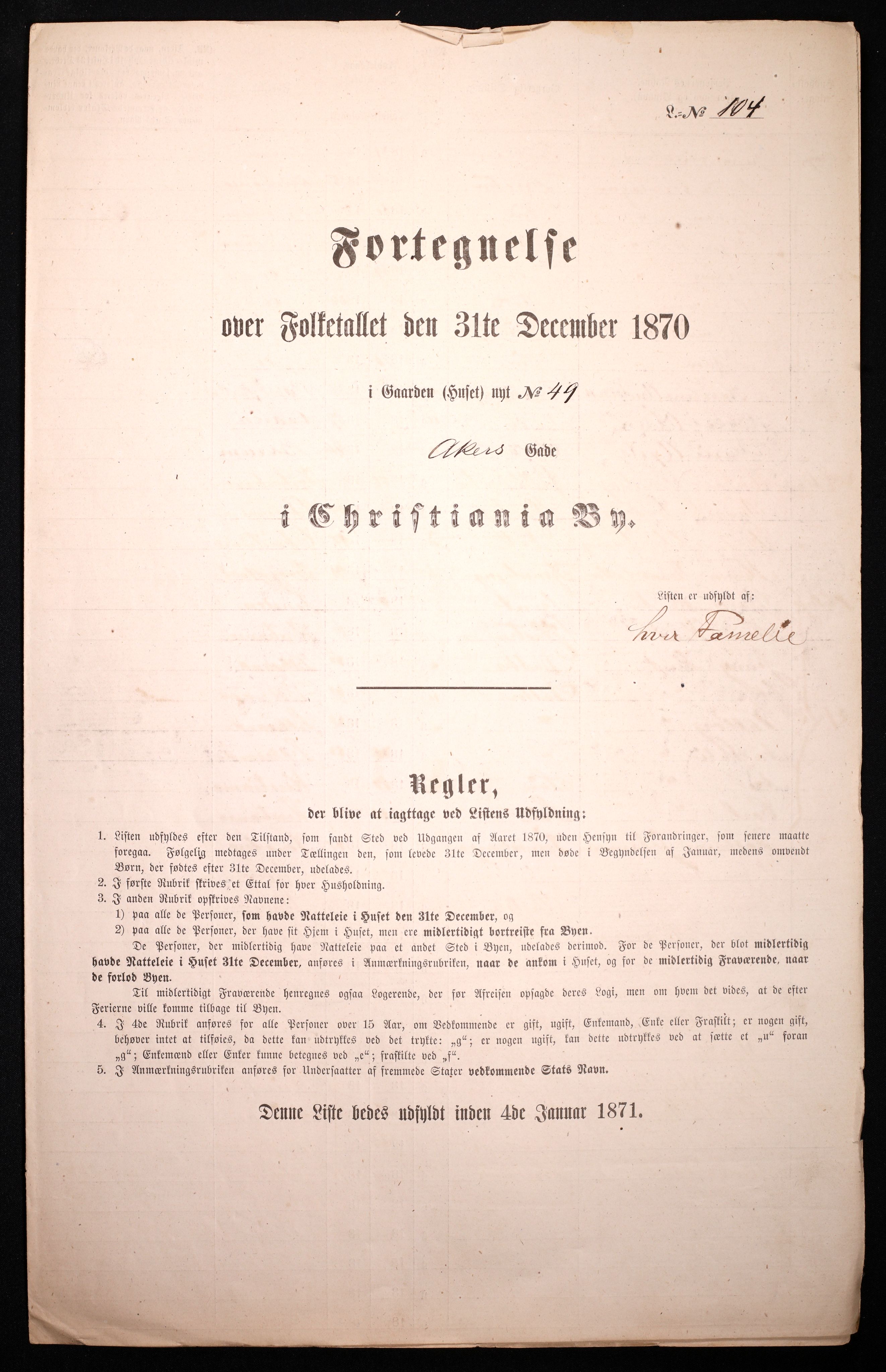 RA, Folketelling 1870 for 0301 Kristiania kjøpstad, 1870, s. 93
