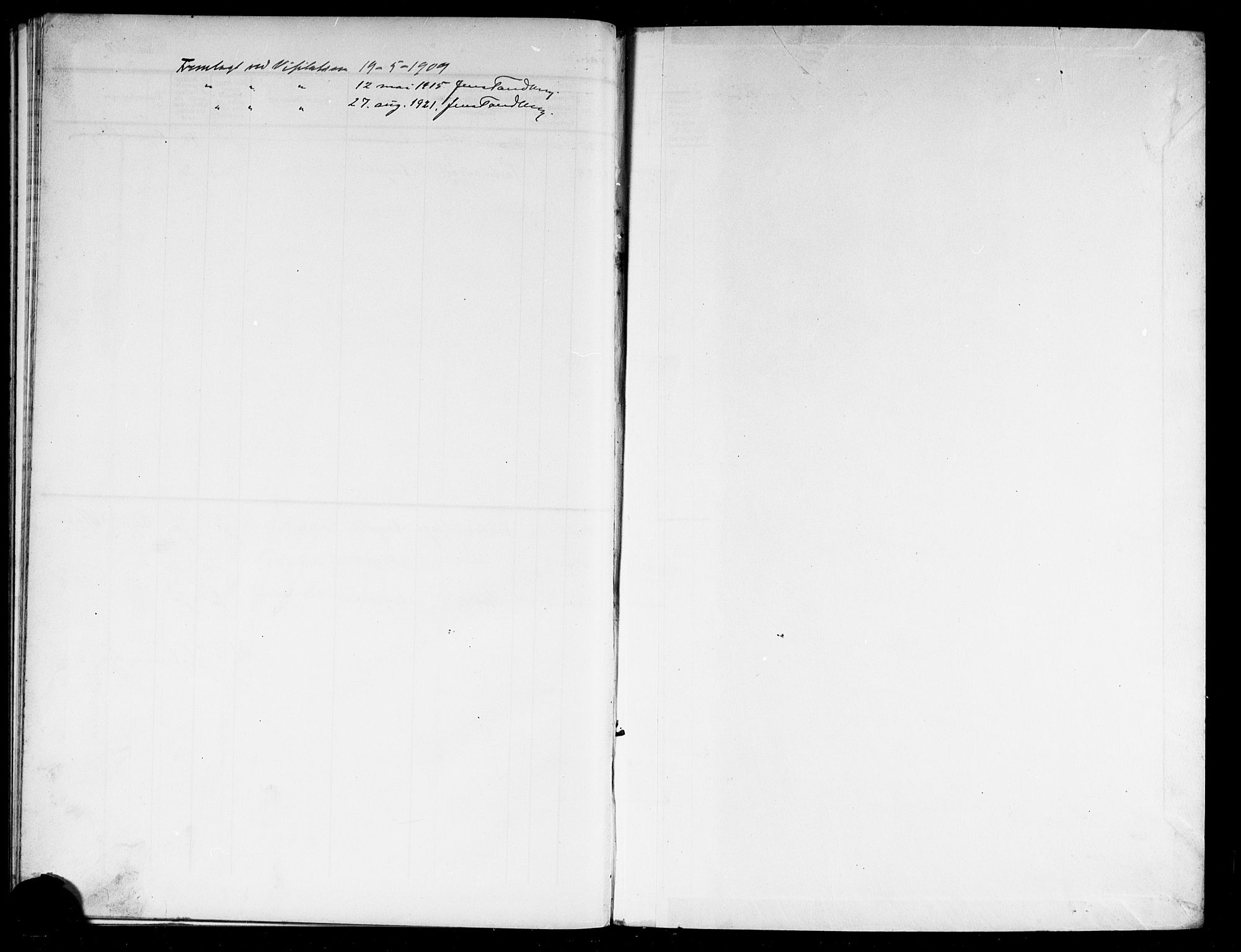 Borre kirkebøker, SAKO/A-338/G/Gc/L0001: Klokkerbok nr. III 1, 1907-1920
