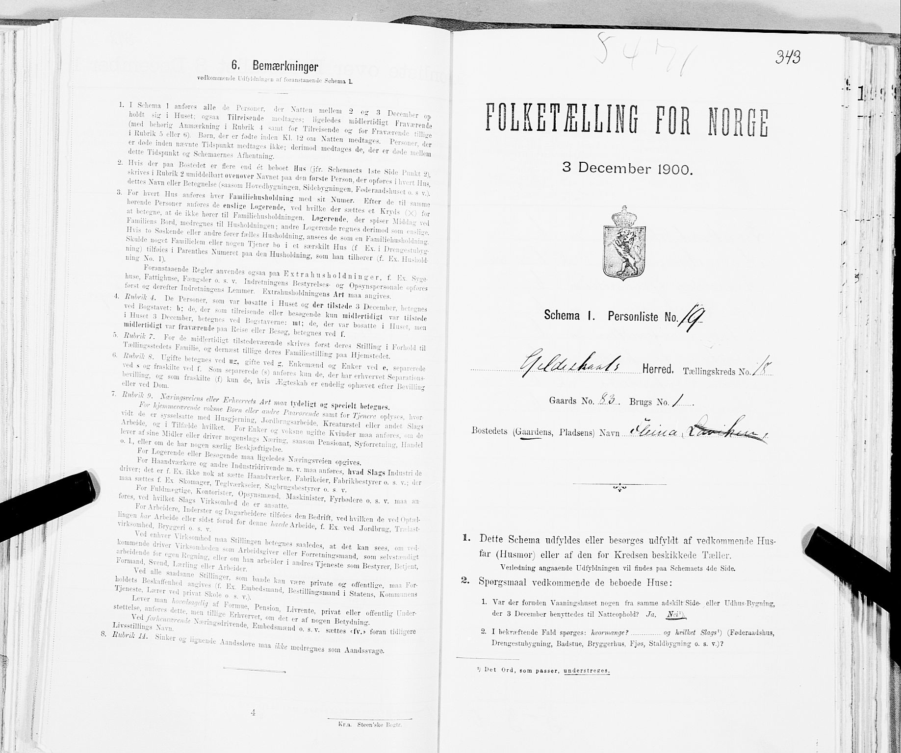 SAT, Folketelling 1900 for 1838 Gildeskål herred, 1900, s. 1853