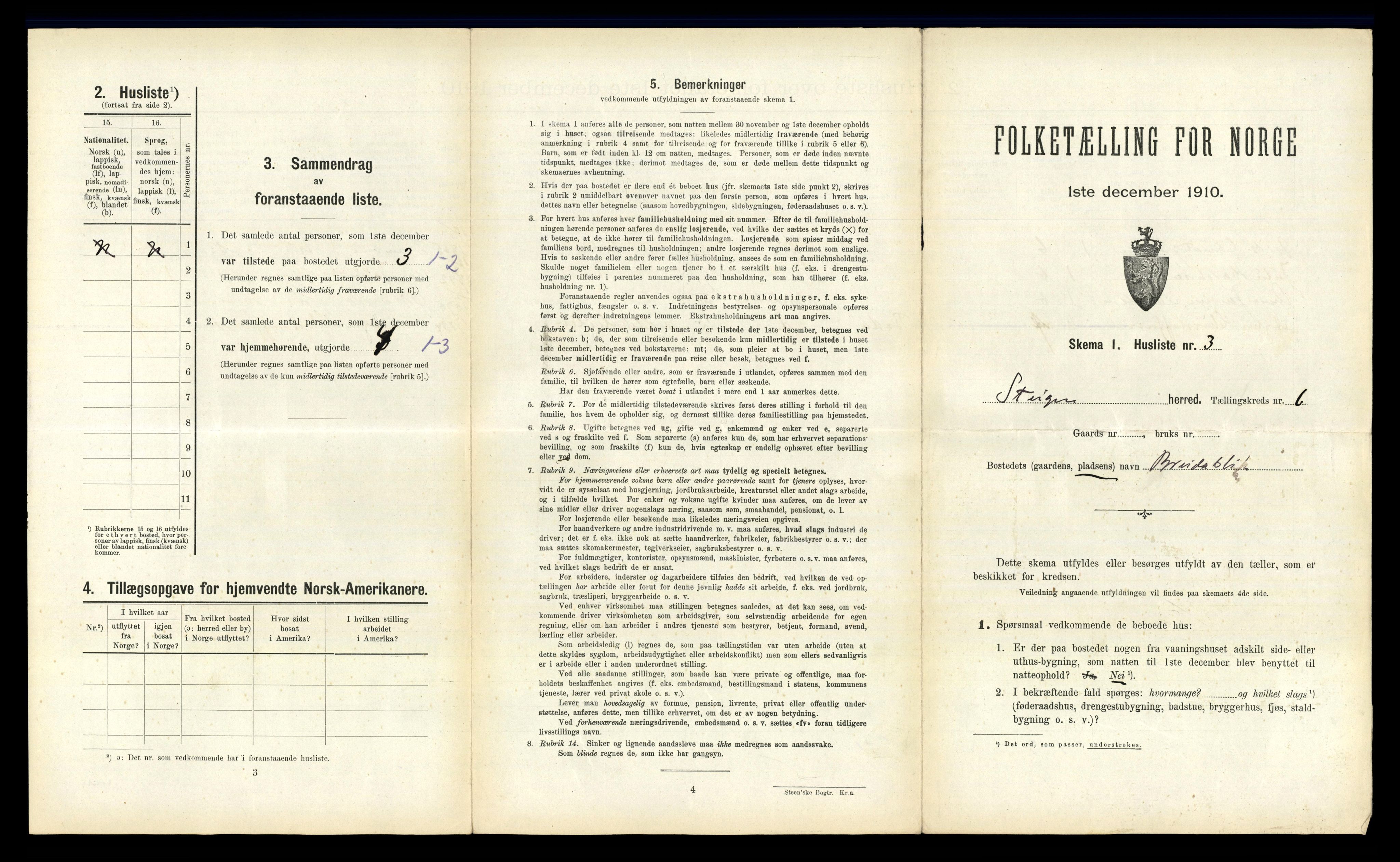 RA, Folketelling 1910 for 1848 Steigen herred, 1910, s. 451