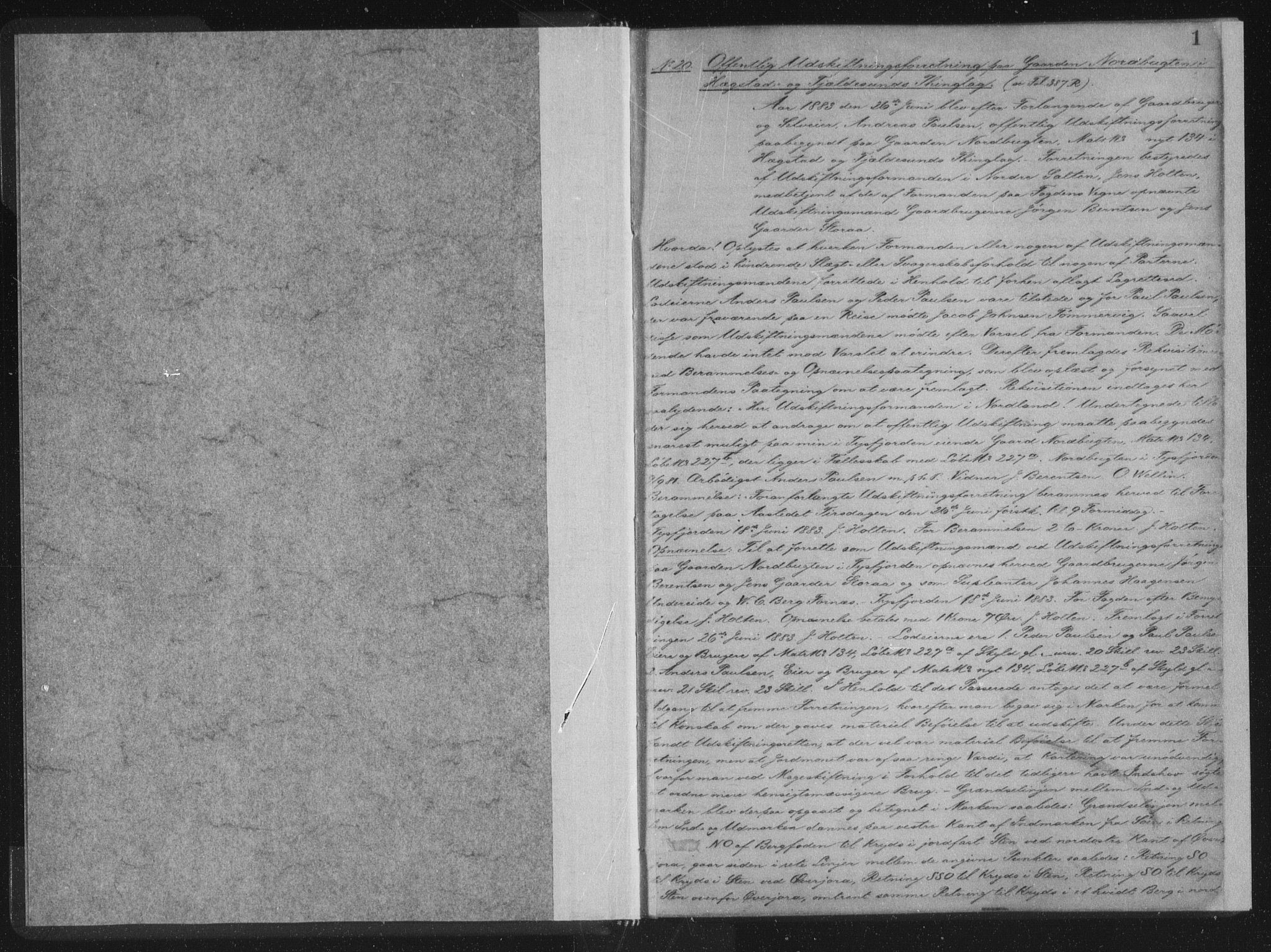 Salten sorenskriveri, SAT/A-4578/1/2/2C/L0022: Pantebok nr. TI, 1885-1890, s. 1