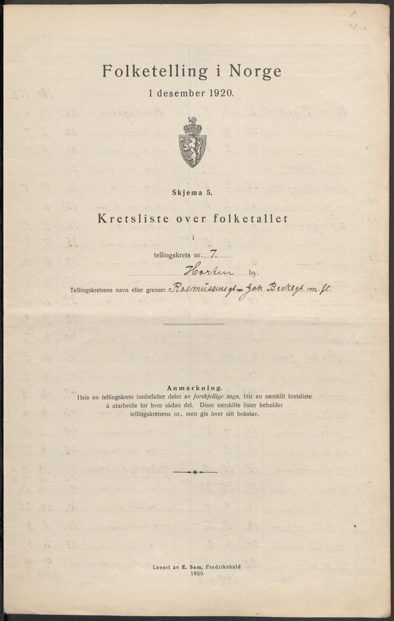 SAKO, Folketelling 1920 for 0703 Horten kjøpstad, 1920, s. 44