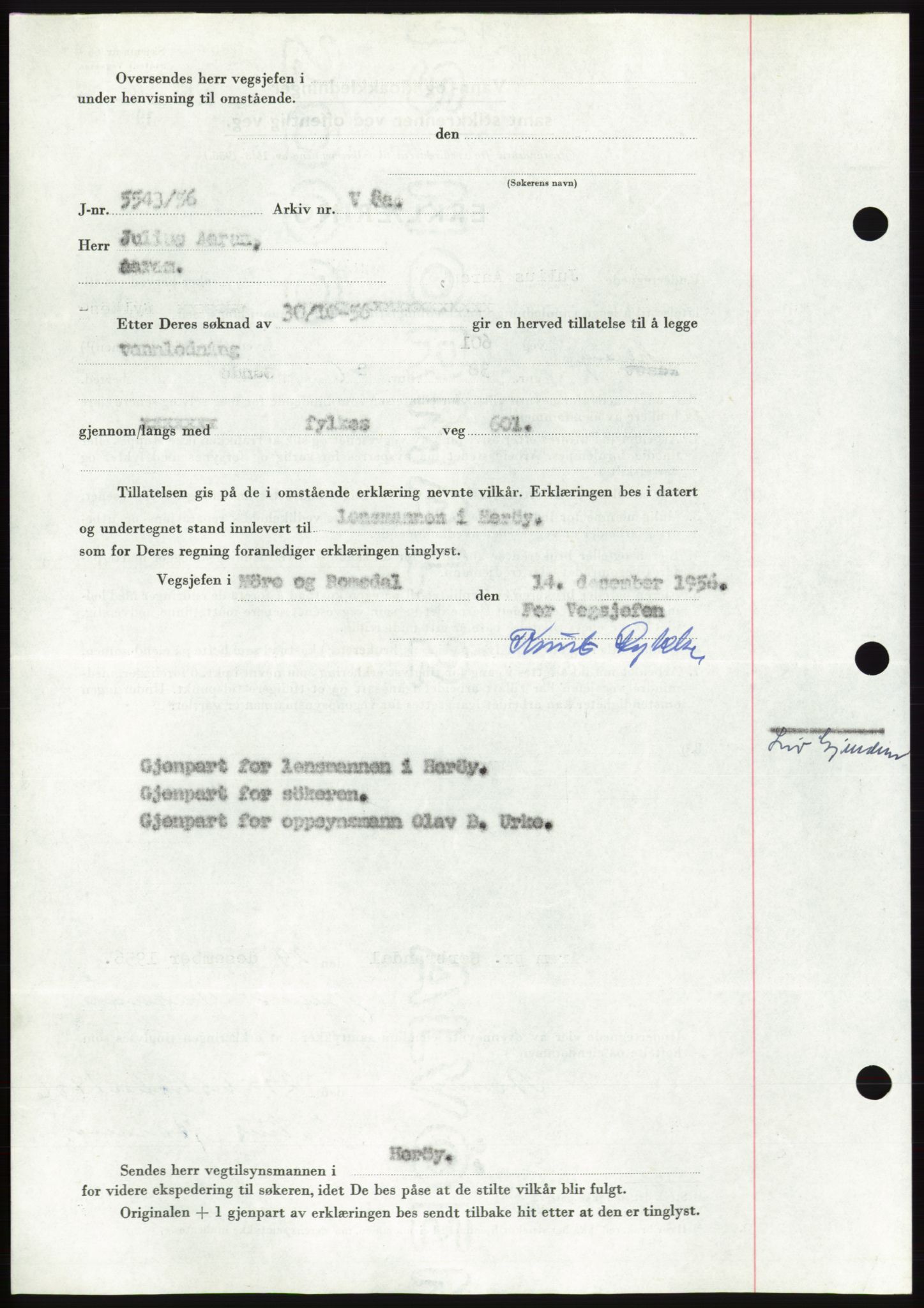 Søre Sunnmøre sorenskriveri, AV/SAT-A-4122/1/2/2C/L0105: Pantebok nr. 31A, 1956-1957, Dagboknr: 88/1957