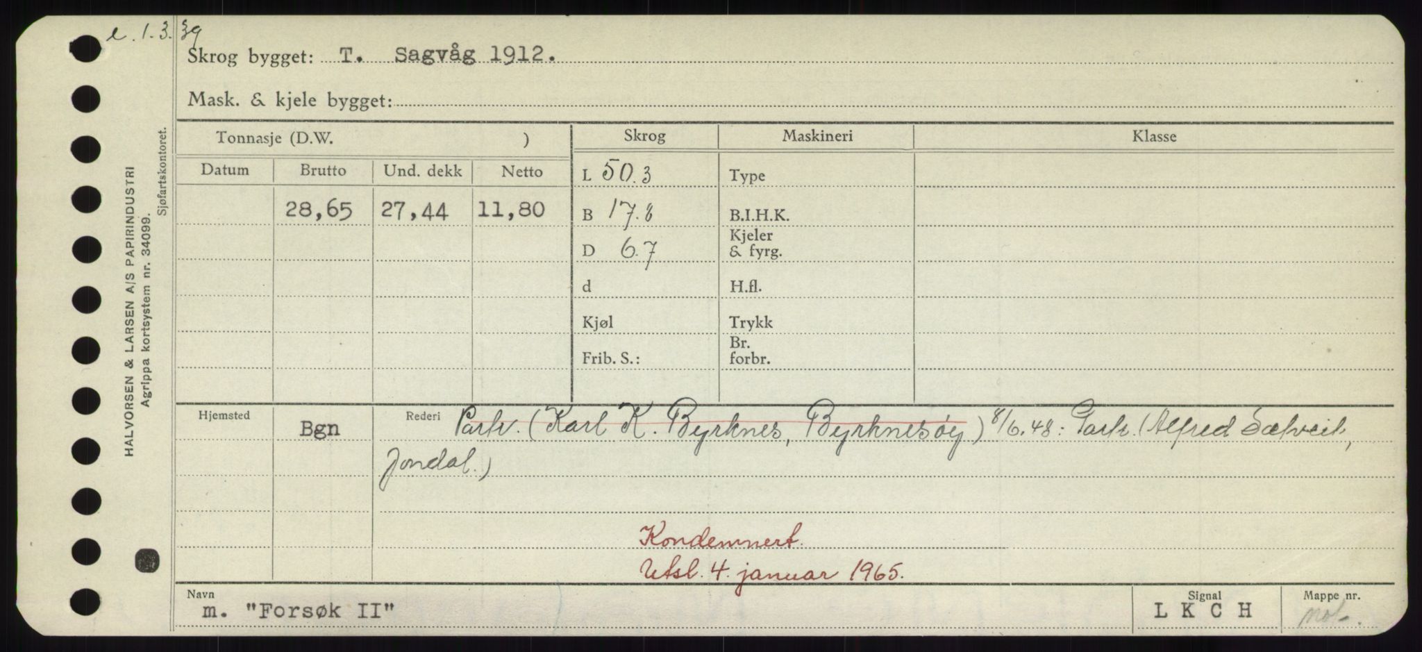 Sjøfartsdirektoratet med forløpere, Skipsmålingen, AV/RA-S-1627/H/Hd/L0011: Fartøy, Fla-Får, s. 189