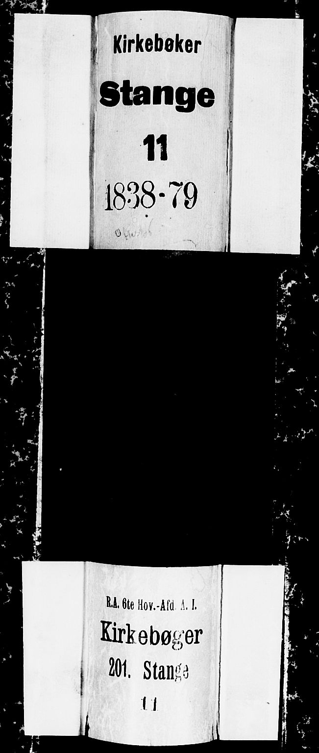 Stange prestekontor, AV/SAH-PREST-002/L/L0002: Klokkerbok nr. 2, 1838-1879