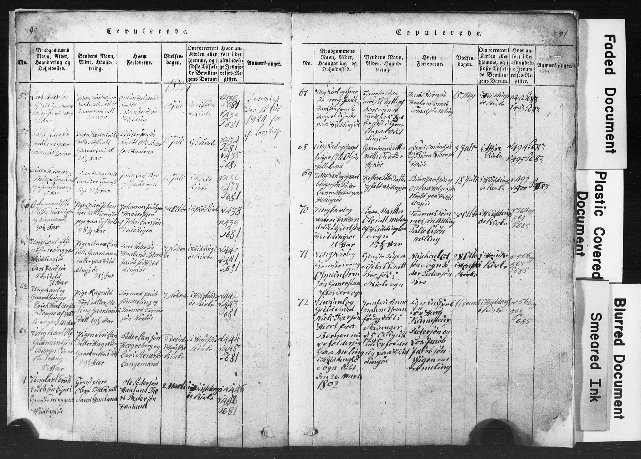 Rennesøy sokneprestkontor, SAST/A -101827/H/Ha/Hab/L0001: Klokkerbok nr. B 1, 1816-1841, s. 390-391