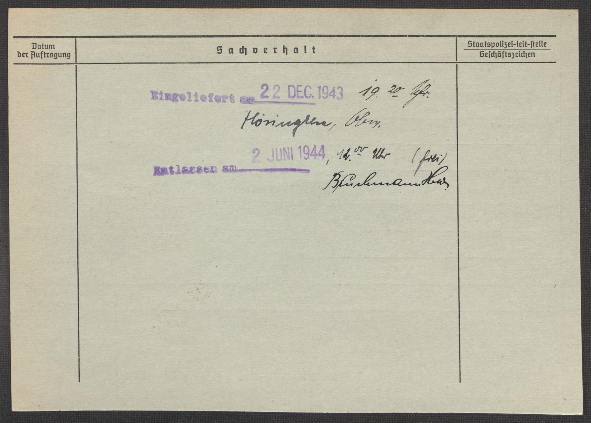 Befehlshaber der Sicherheitspolizei und des SD, RA/RAFA-5969/E/Ea/Eaa/L0008: Register over norske fanger i Møllergata 19: Oelze-Ru, 1940-1945, s. 35